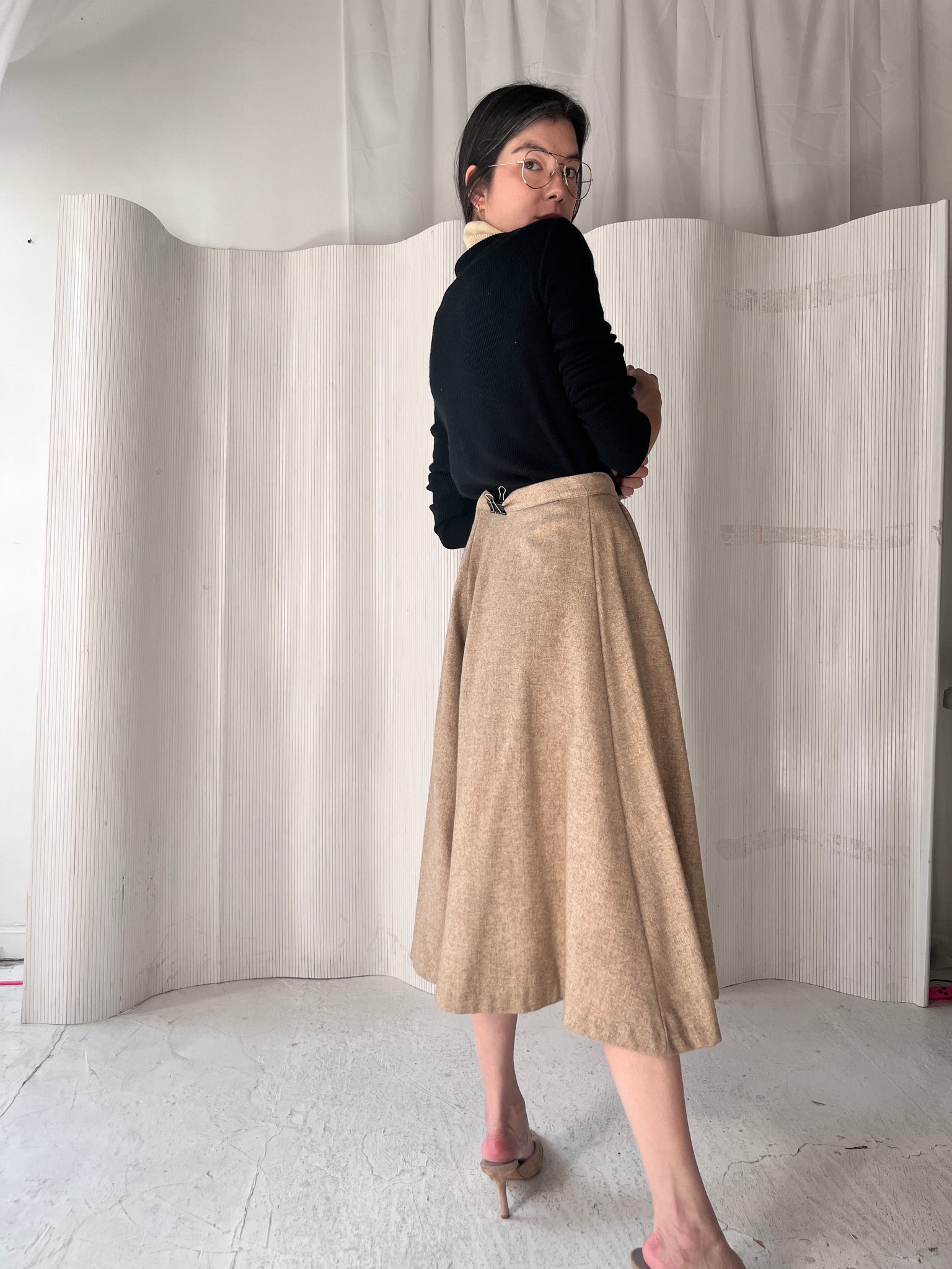 Taupe Culottes Trouser