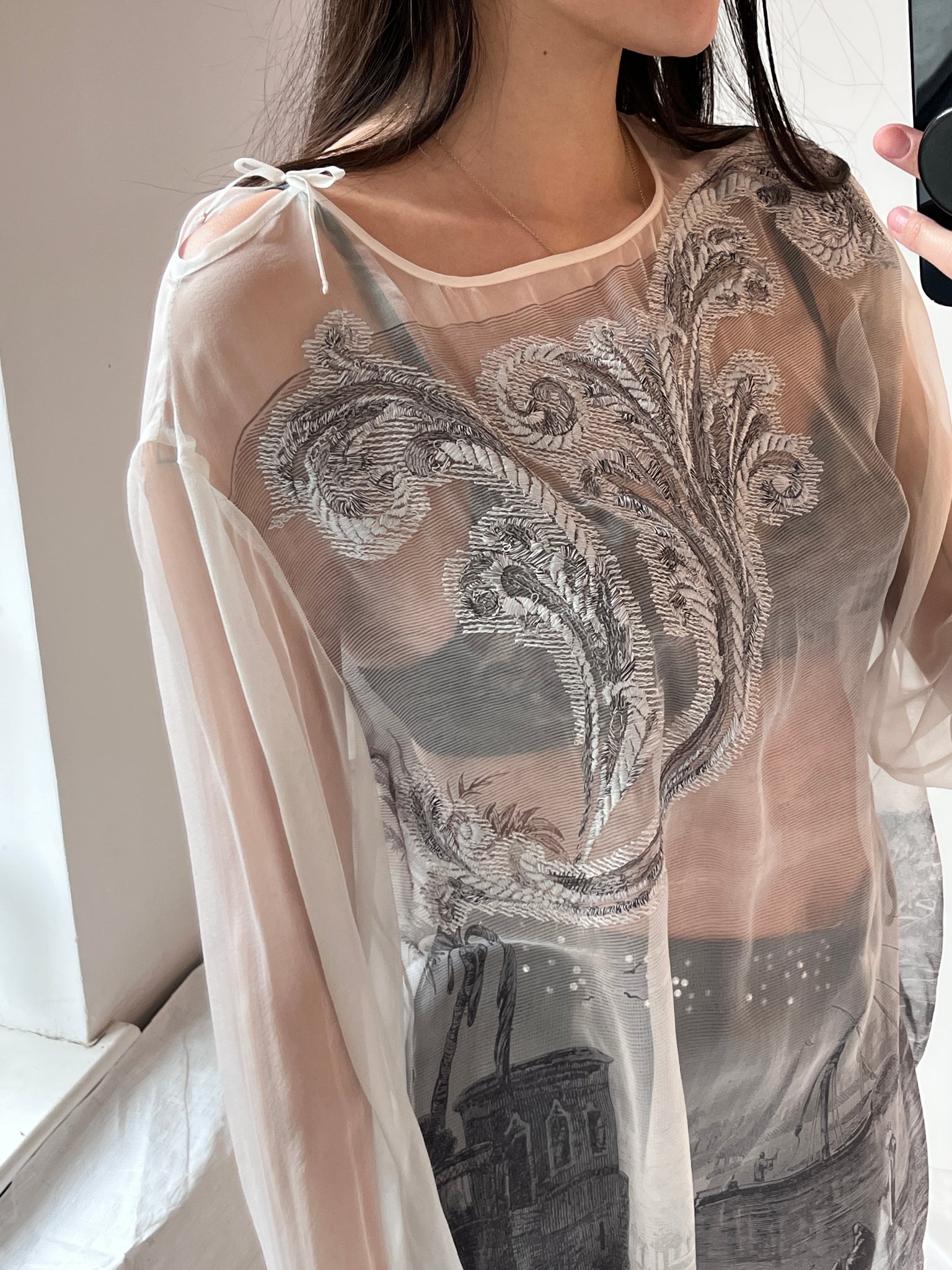 Gianfranco Ferre Sheer Tunic