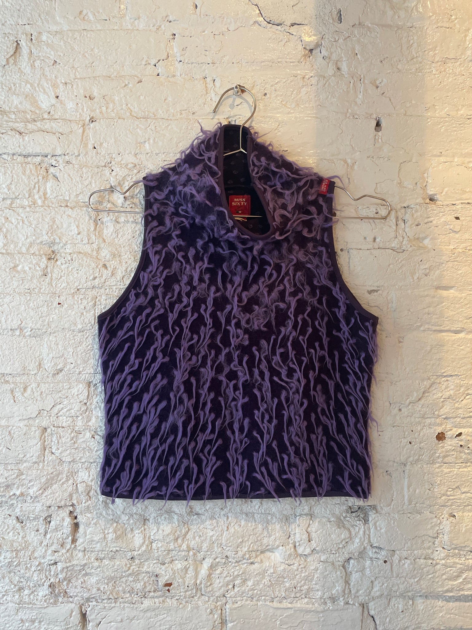 Miss Sixty Purple Fuzzy Top