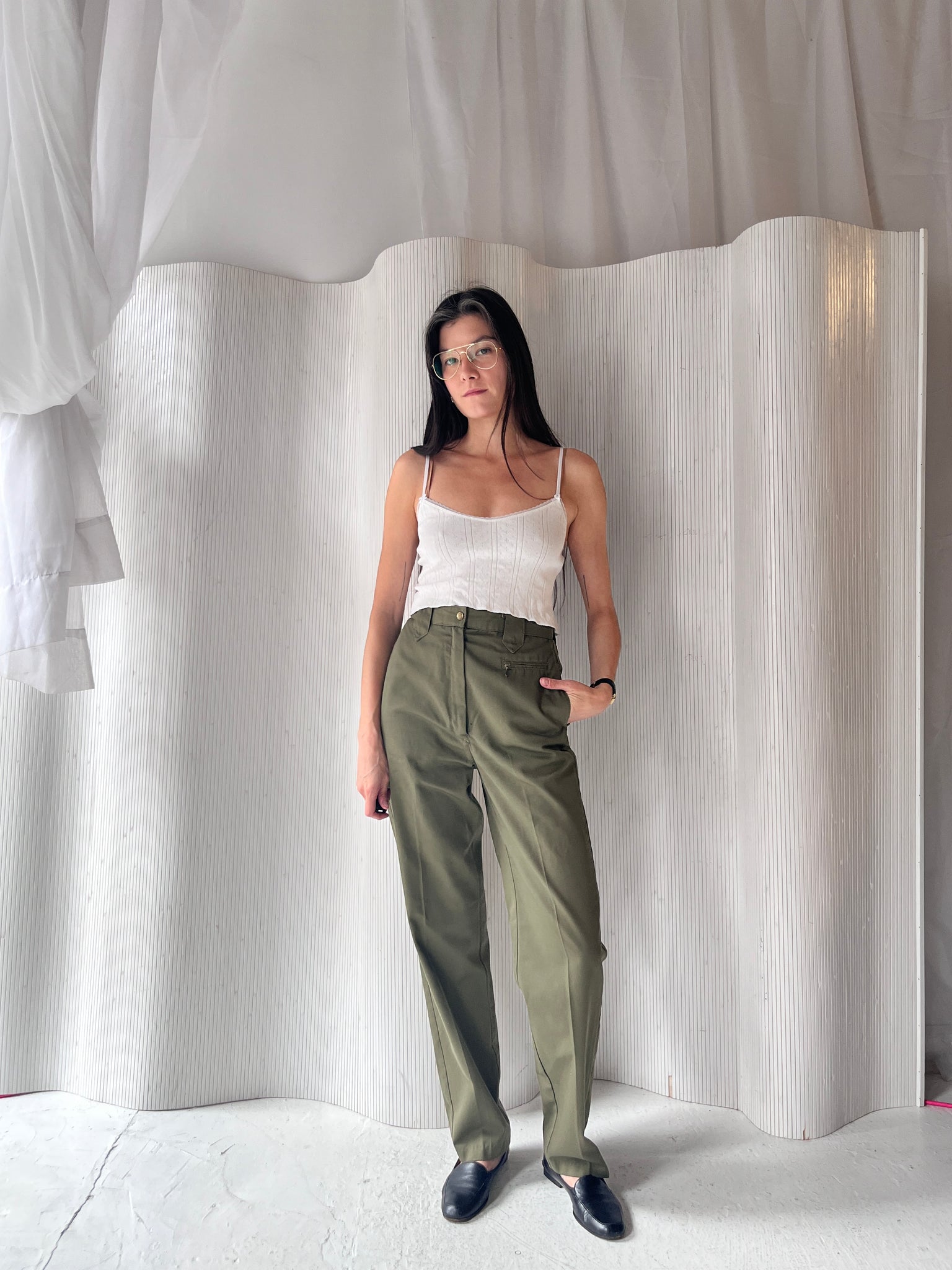 Vintage army green pant