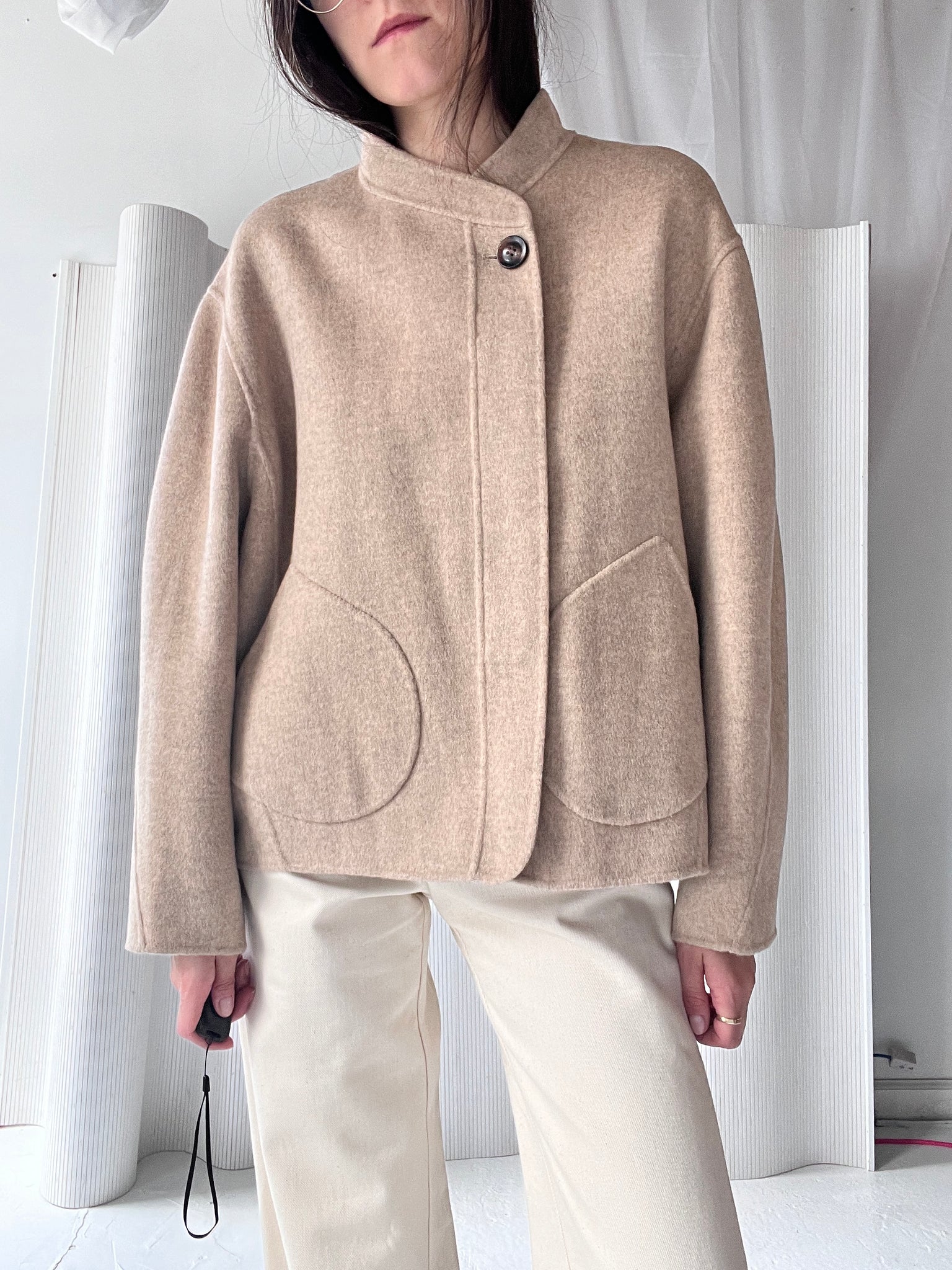 oatmeal wool jacket