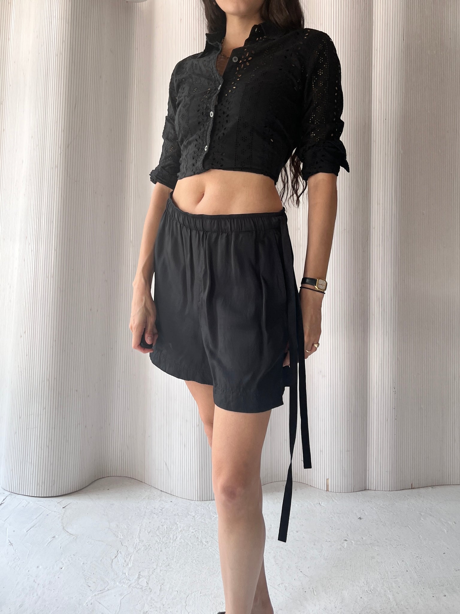 Helmut Land black silky short