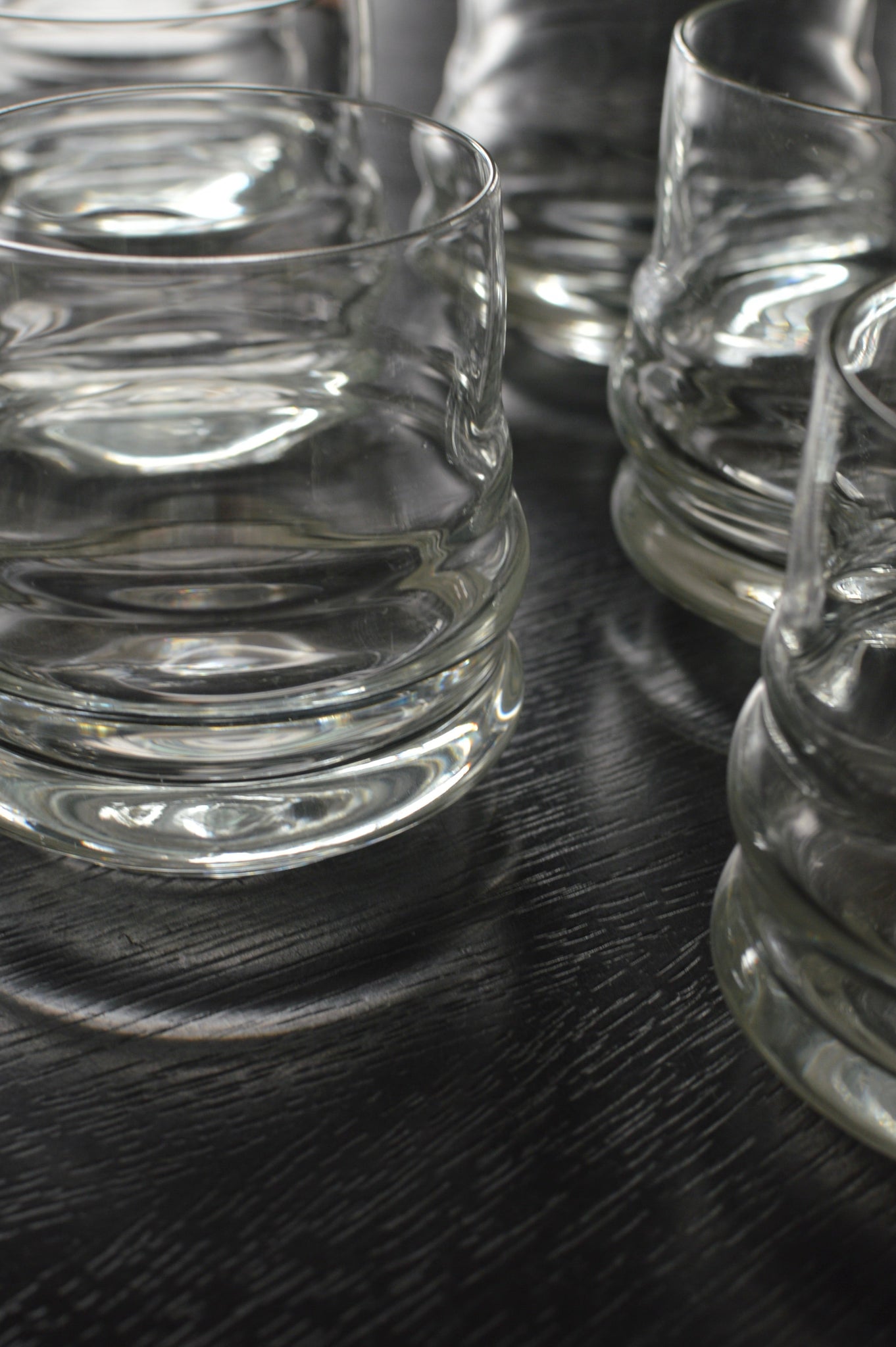 RIBBED LOW-BALL GLASSES