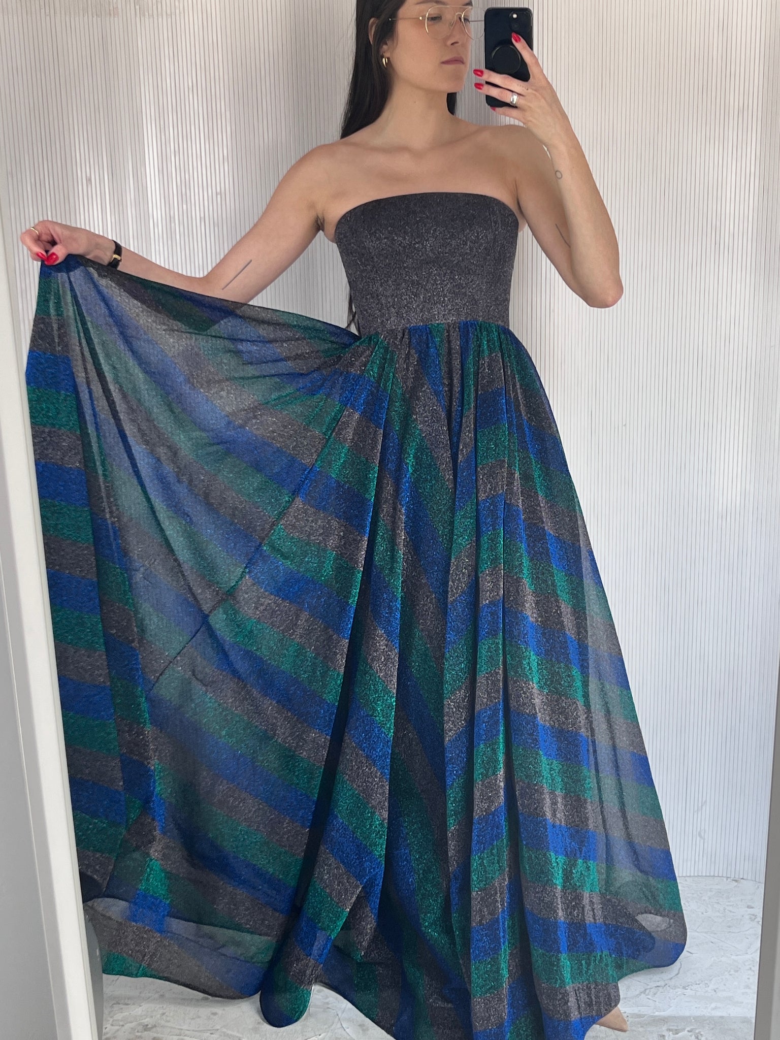 Missoni strapless gown