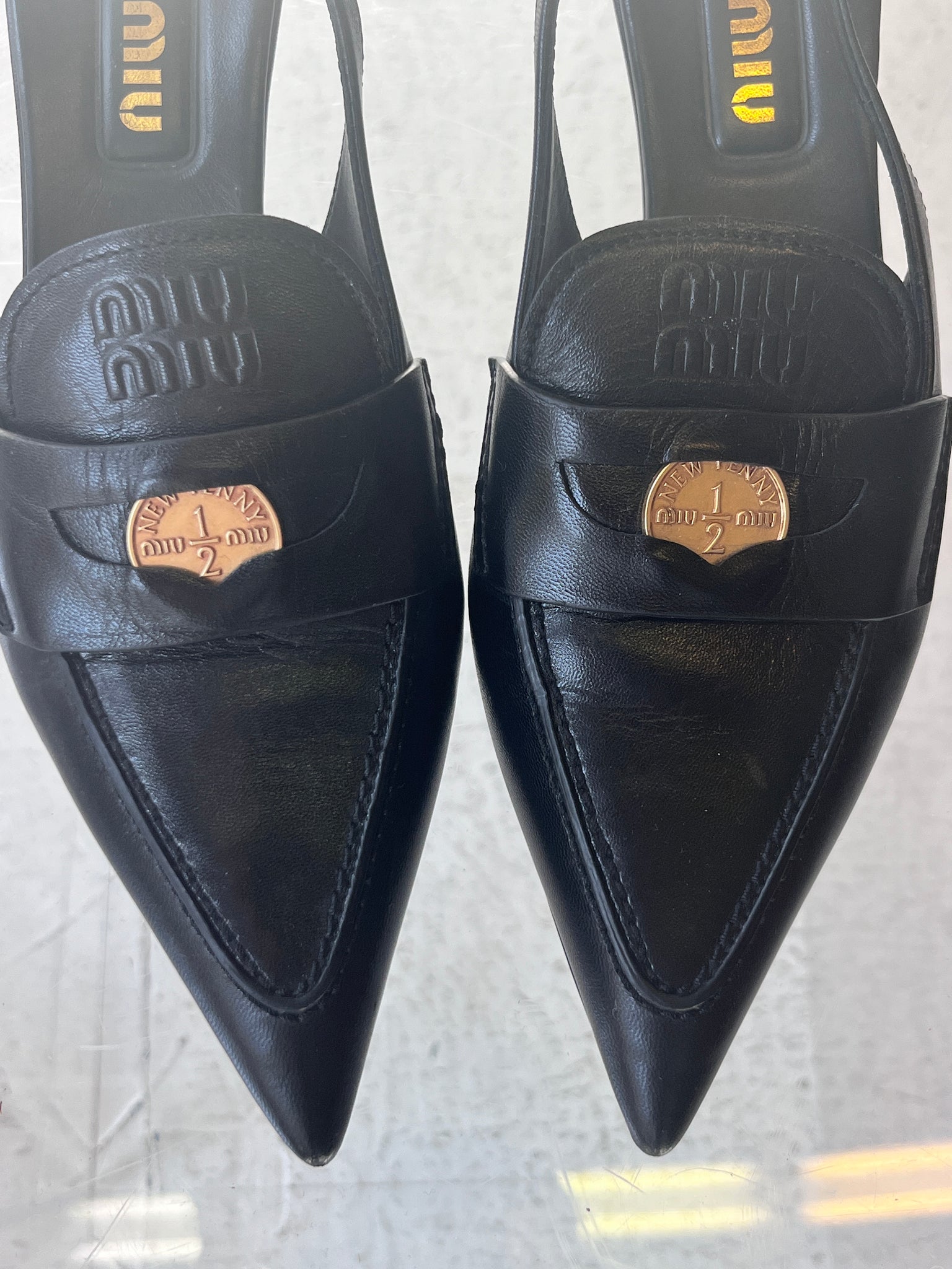 Miu Miu penny kitten heel