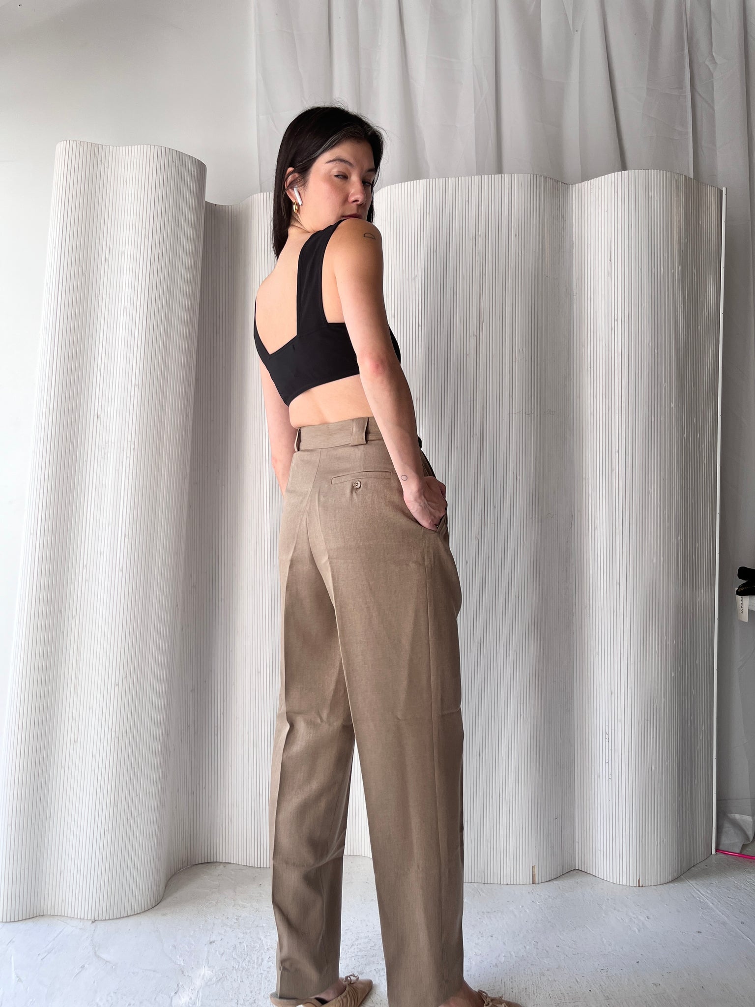 Giorgio Sant'Angelo tan trousers