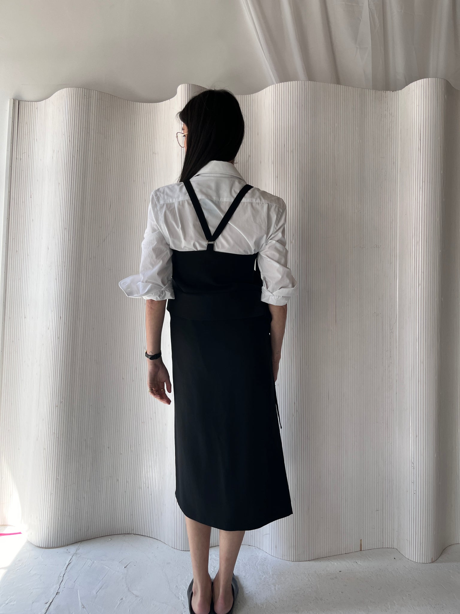 Y’s Yohji Yamamoto lace up skirt