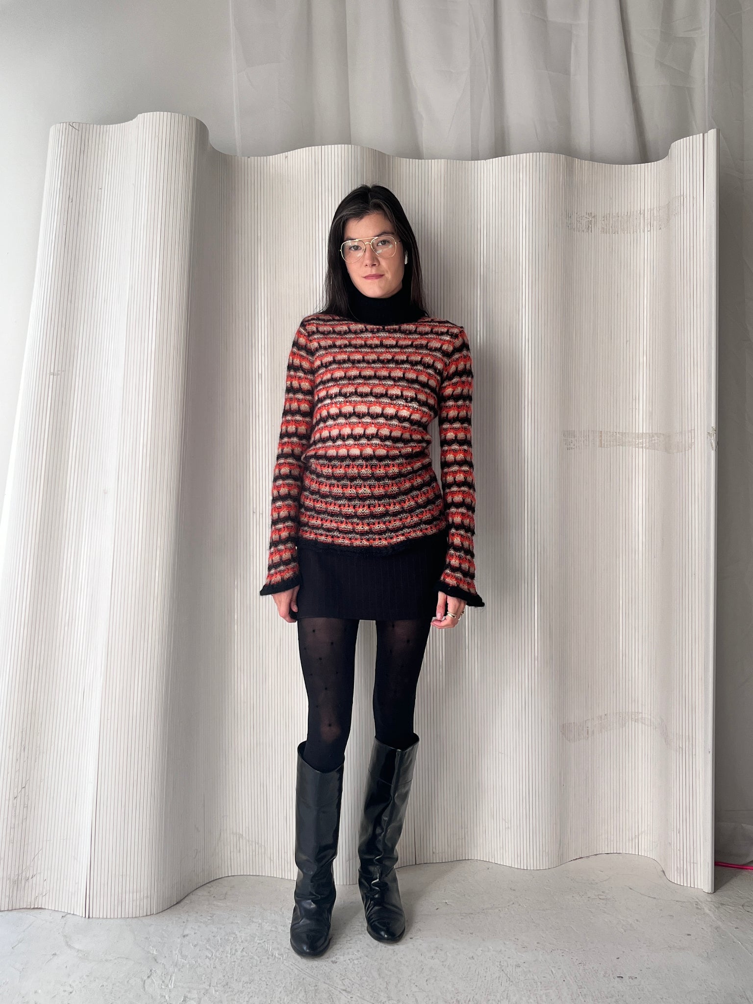 Christian Lacroix Orange and Brown Jumper