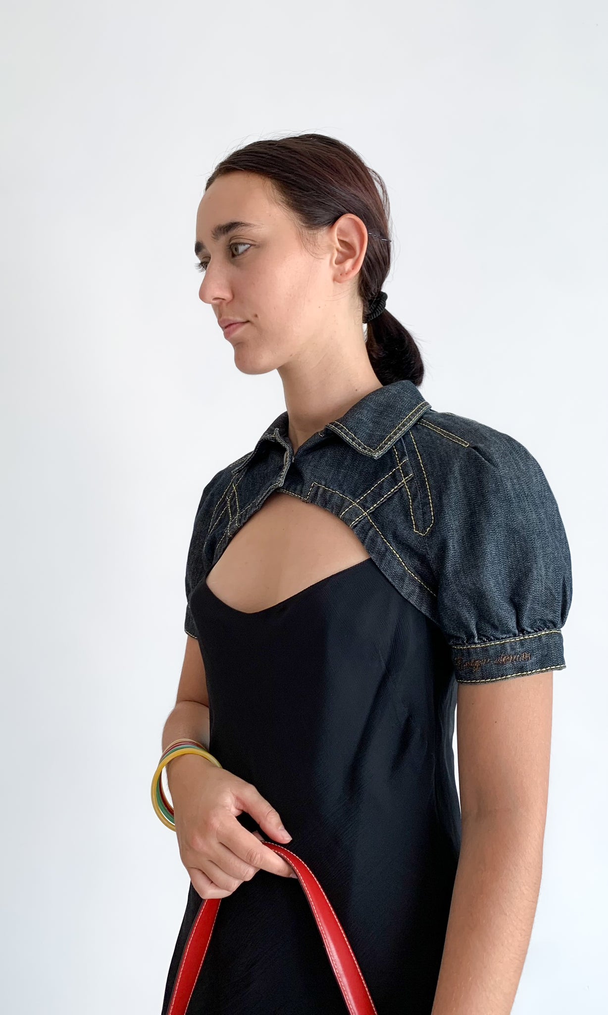 Extyn Dark Wash Denim Bolero