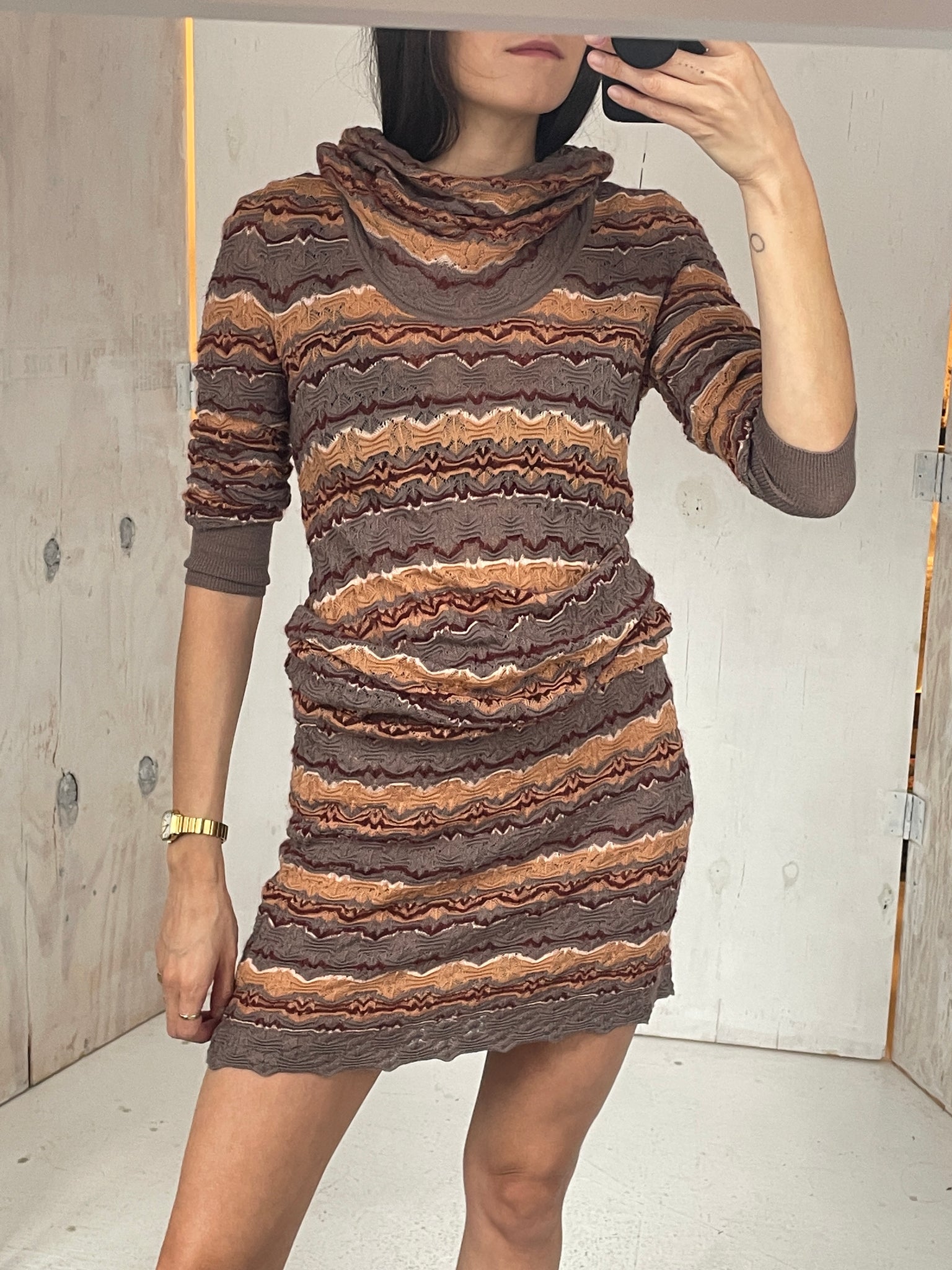 Missoni 00s Turtleneck Dress