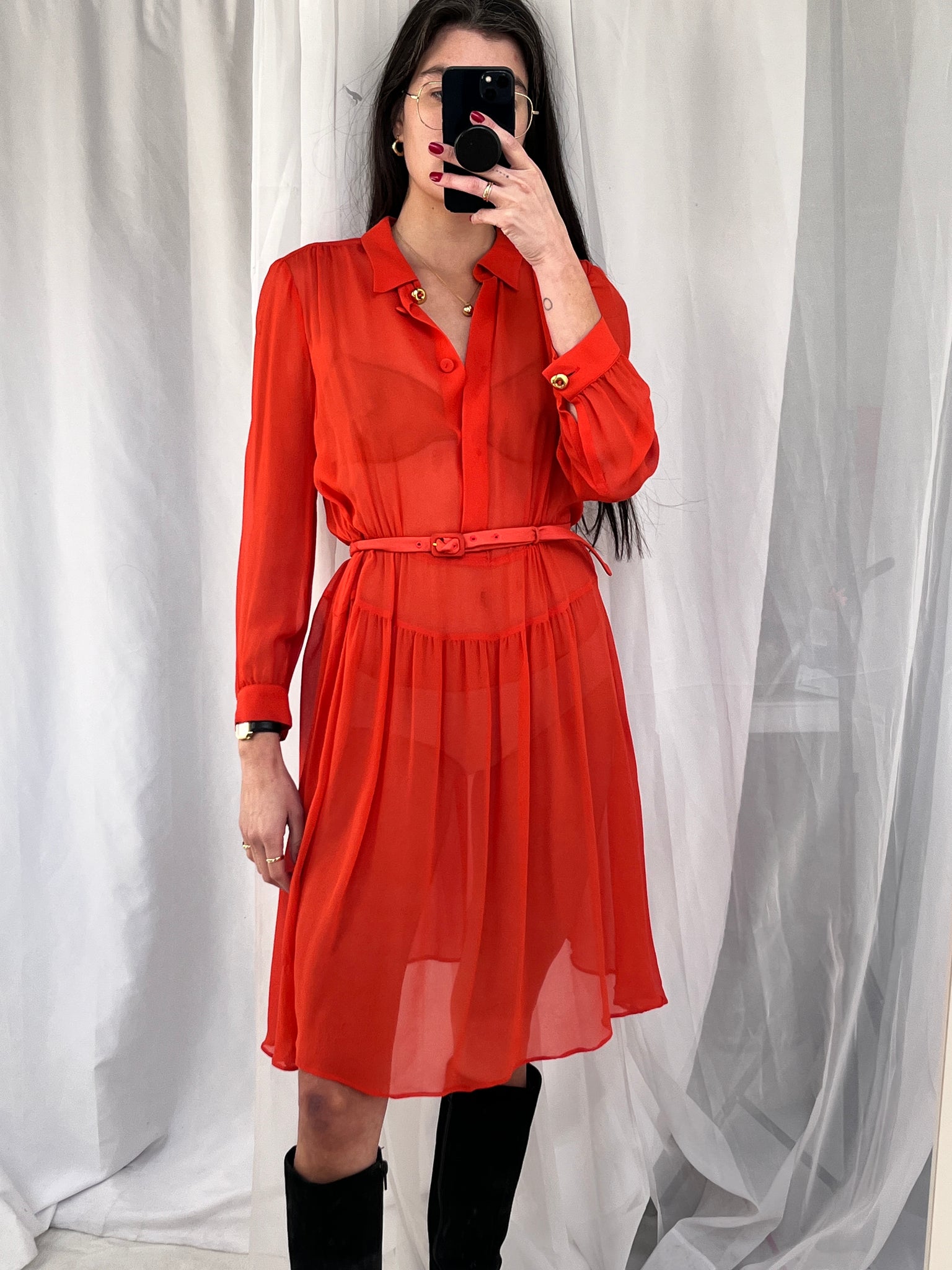 Prada Poppy Silk Dress