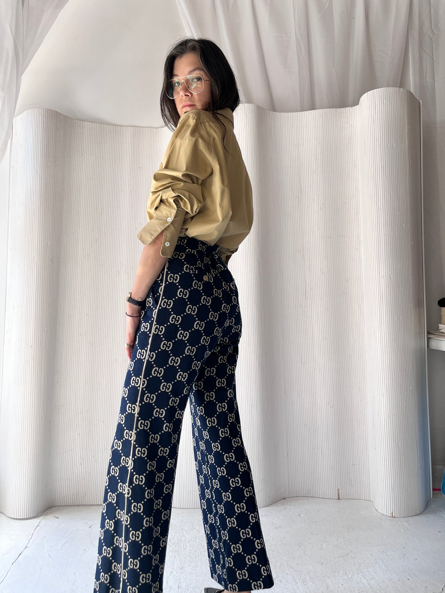 Gucci print track trouser