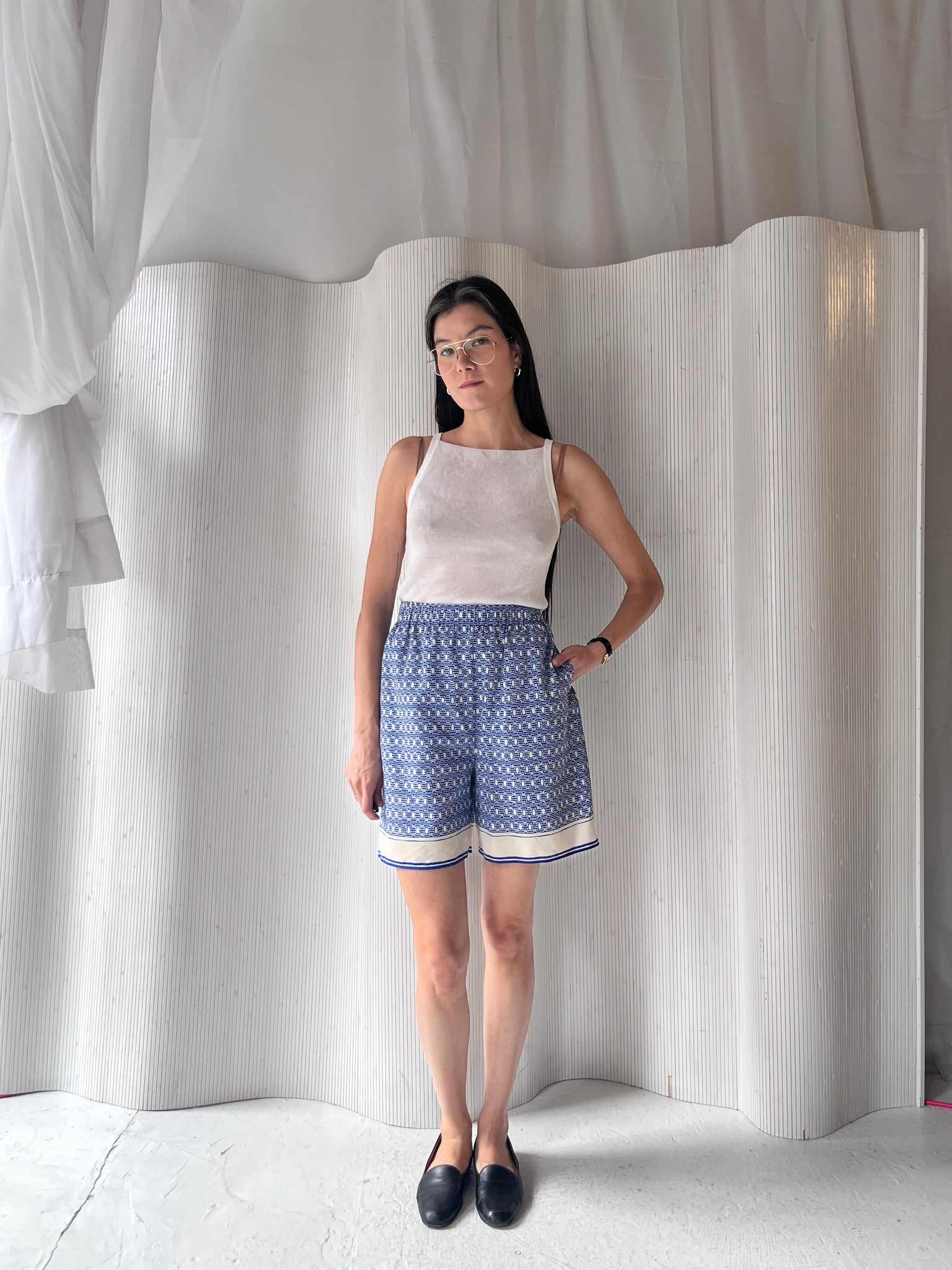 Arket blue pattern short