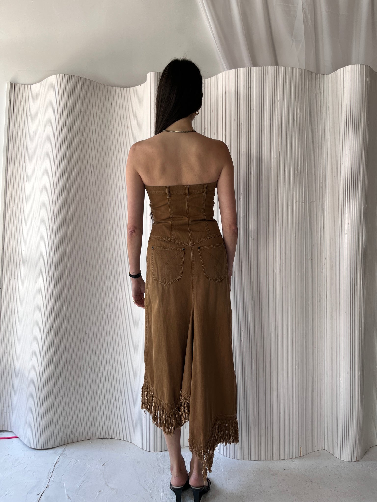 Plein Sud Jeans 1900s Brown Dress