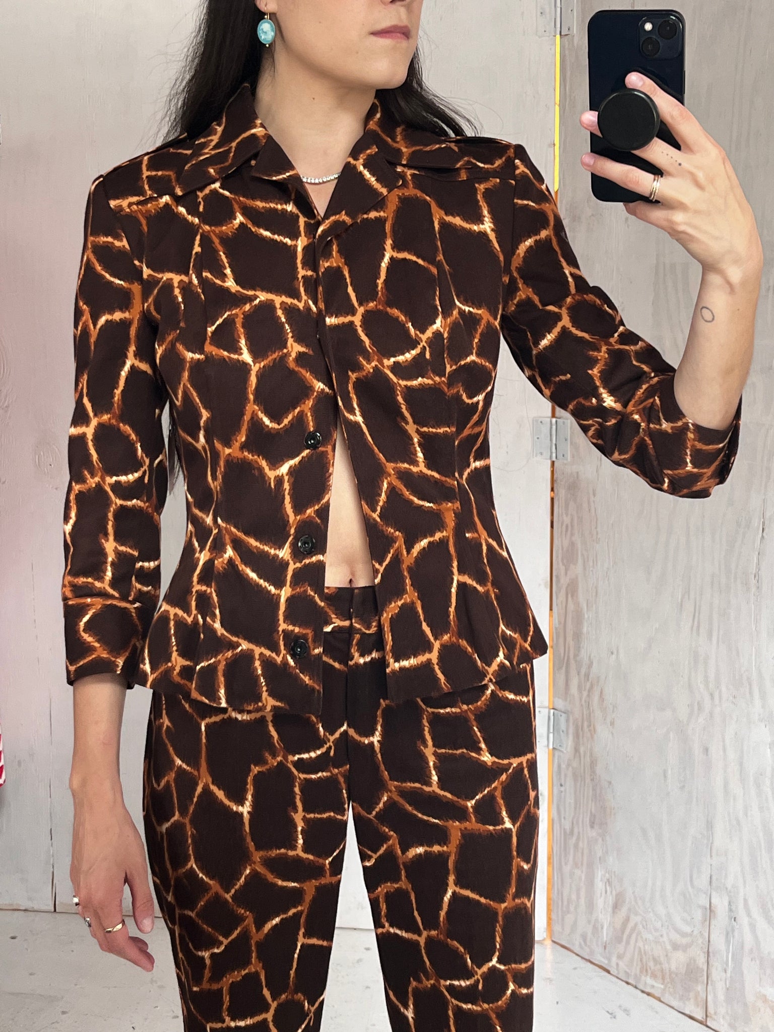 Dolce + Gabbana Giraffe Corset Suit