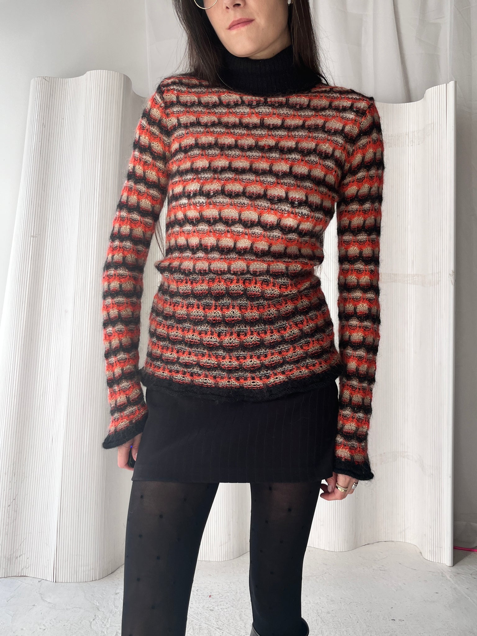 Christian Lacroix Orange and Brown Jumper