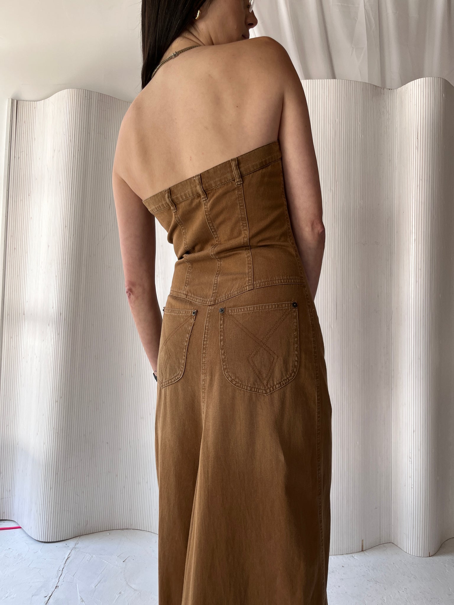 Plein Sud Jeans 1900s Brown Dress