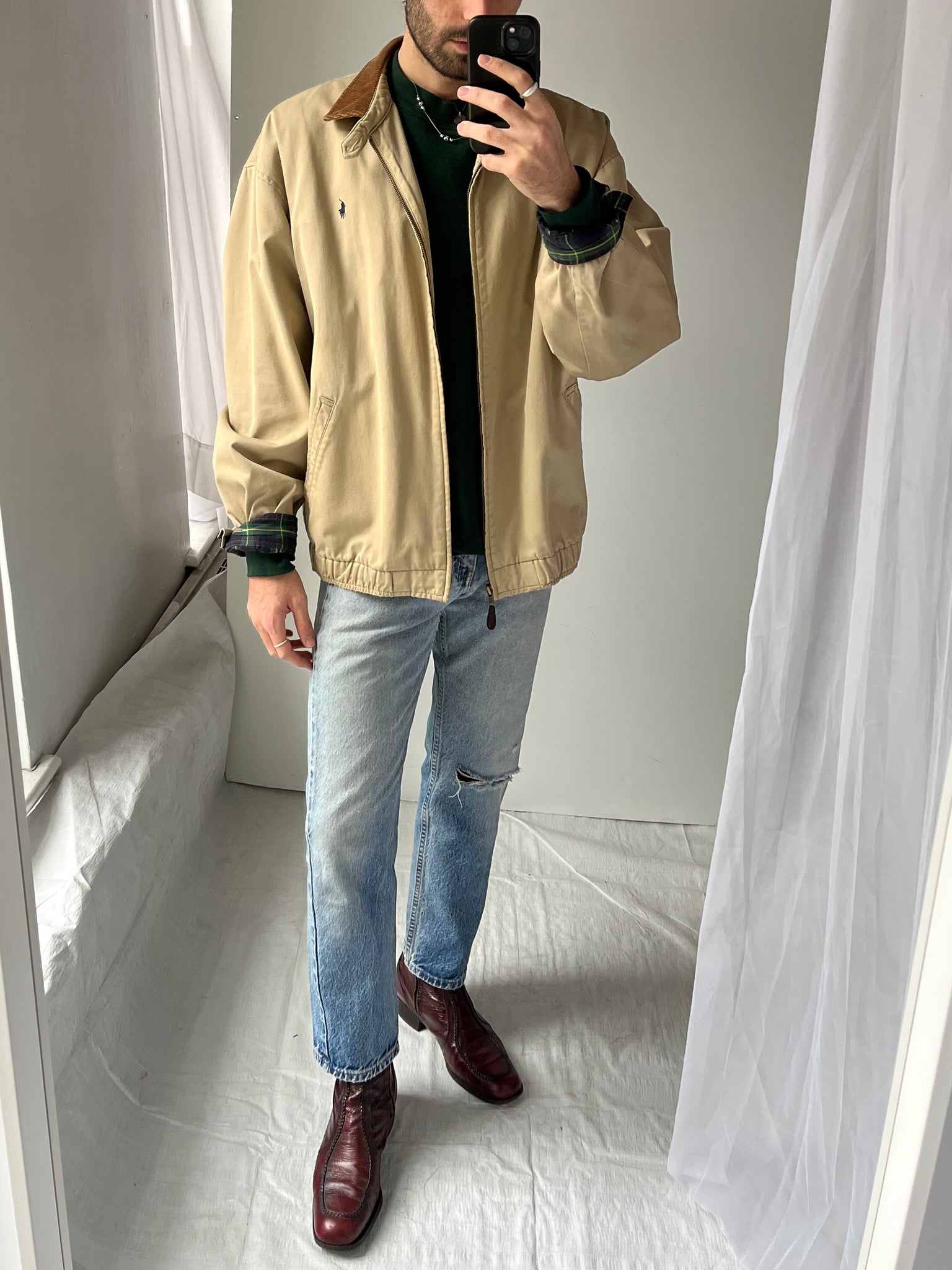 90s Polo Ralph Lauren cotton bomber