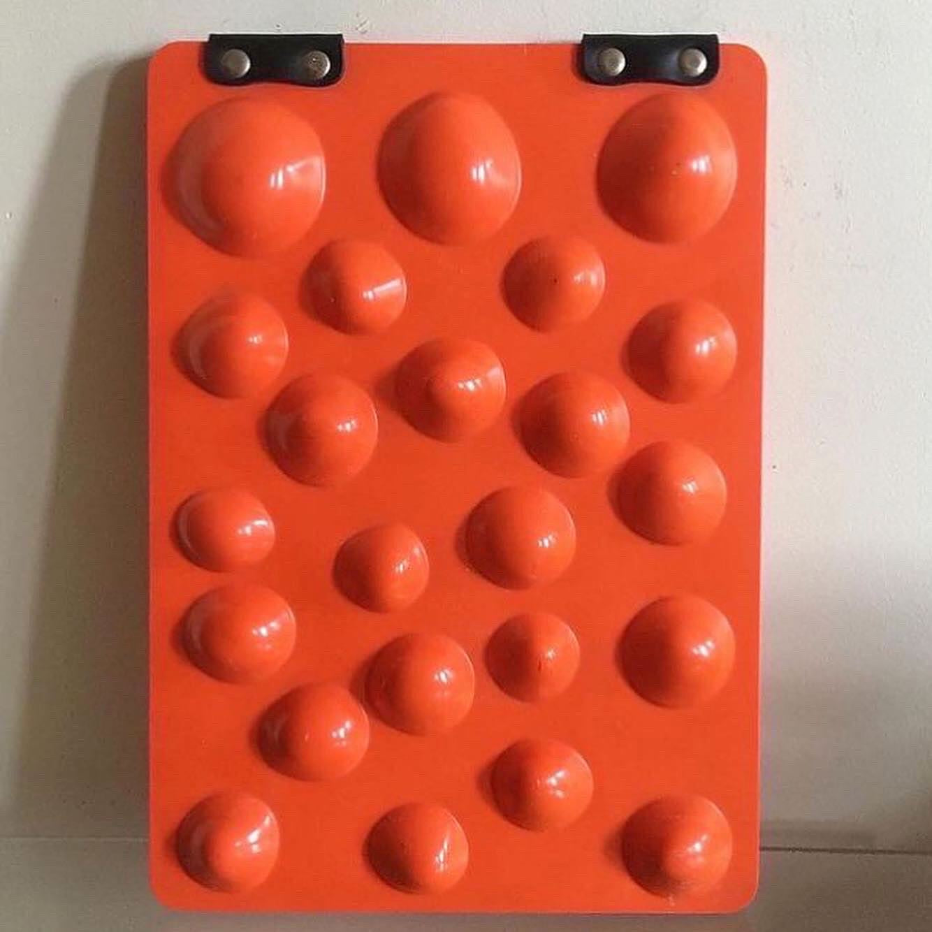 70s plastic mold in the style of verner panton