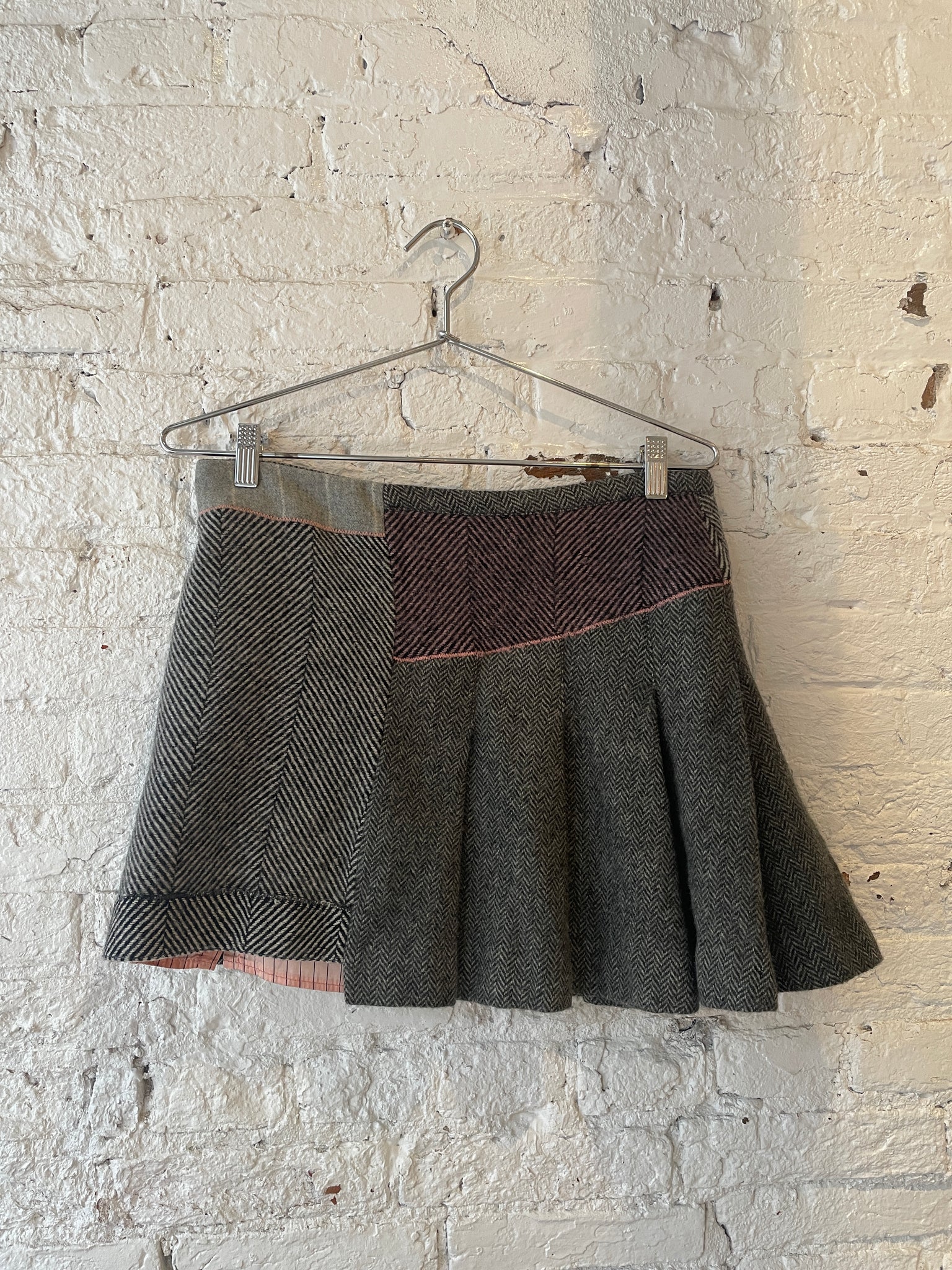 Miss Sixty Asymmetrical Wool Skirt