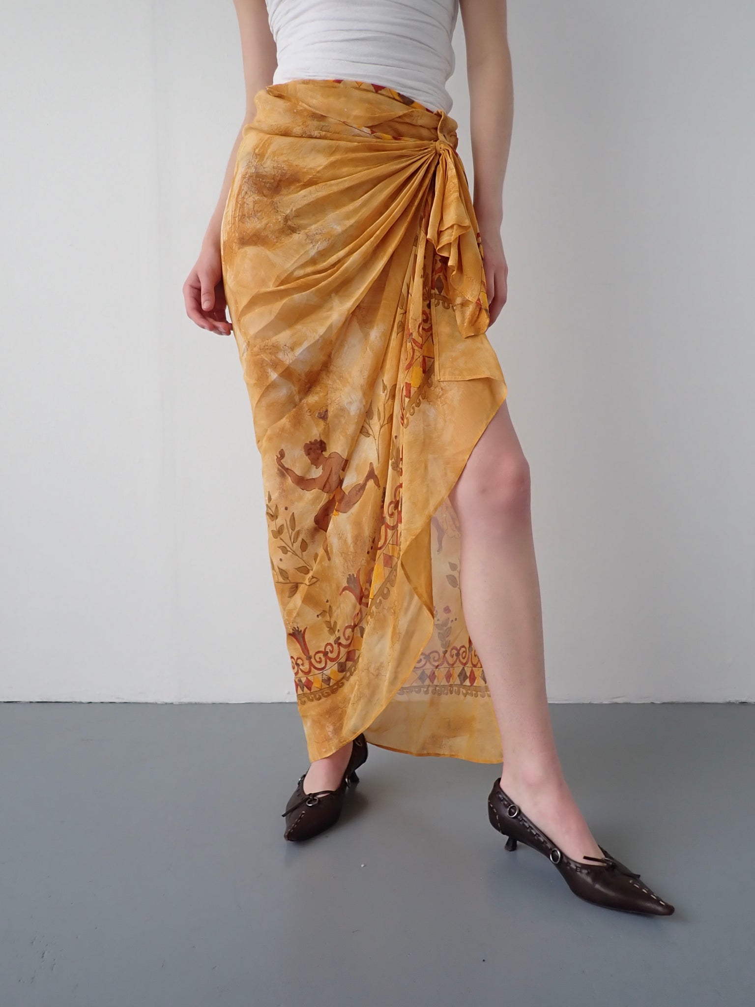 Romeo Gigli Early 90's Silk Wrap Skirt