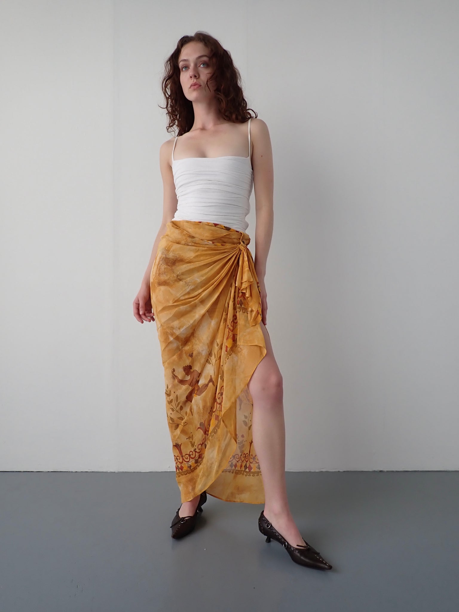 Romeo Gigli Early 90's Silk Wrap Skirt