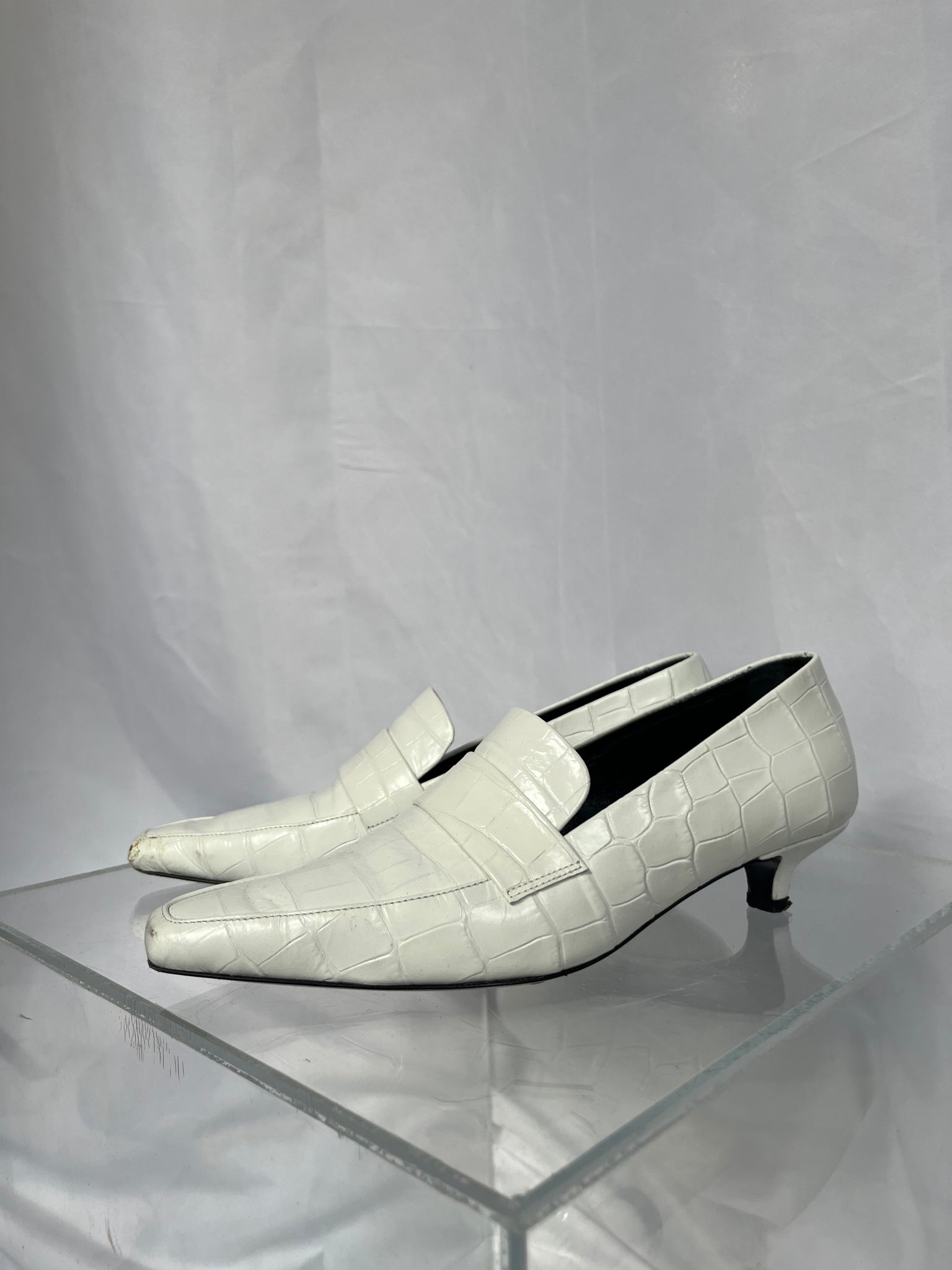 Toteme white loafer