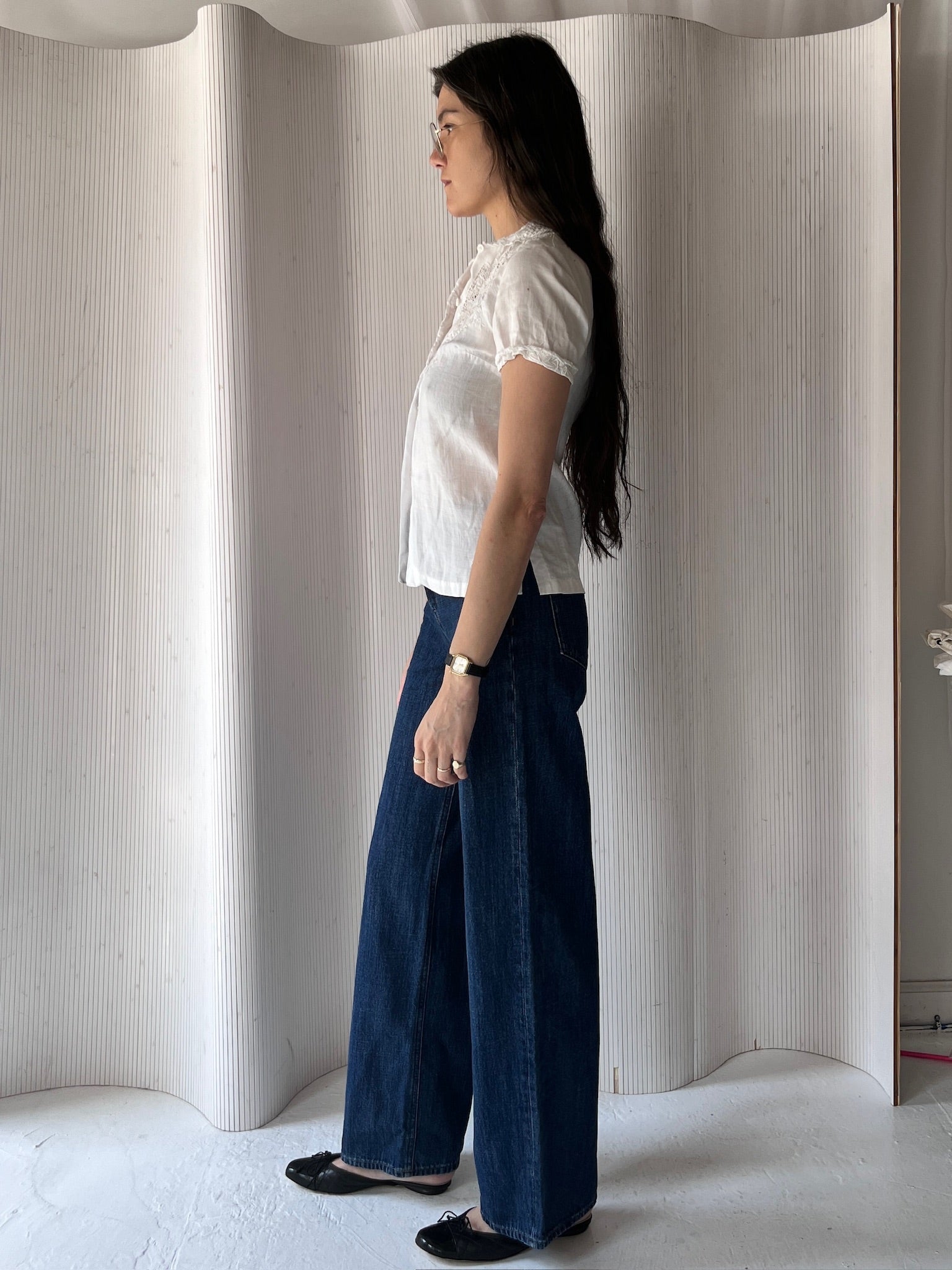 JCrew low rise wide leg denim