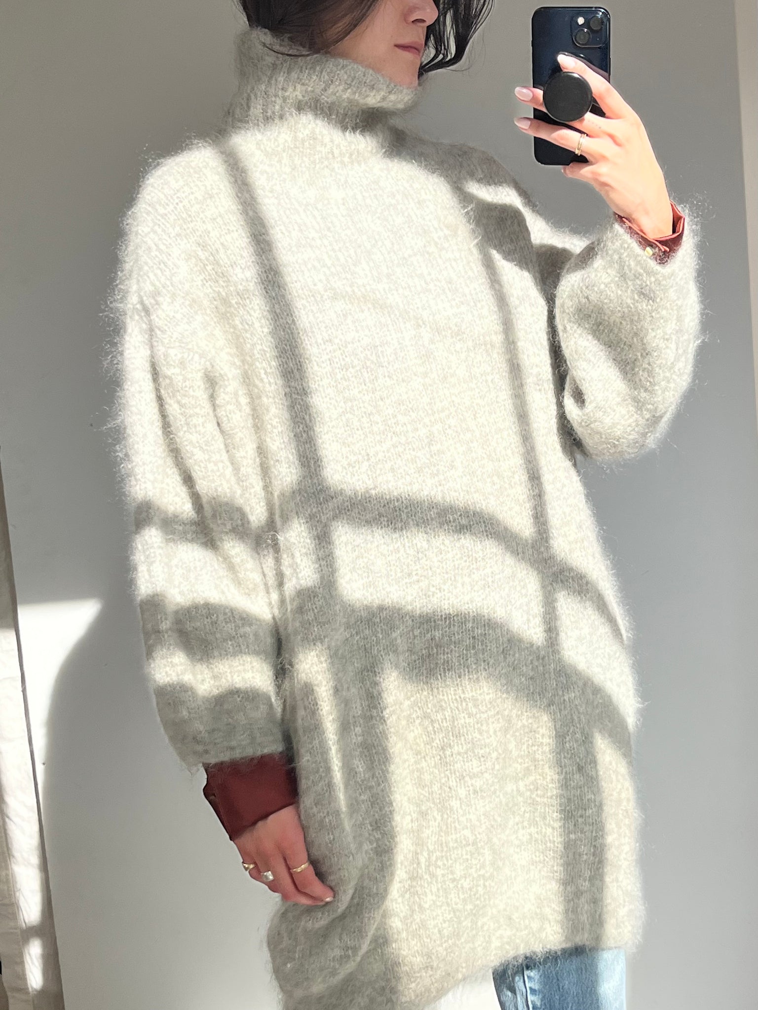 Mohair oversized turtleneck / dress