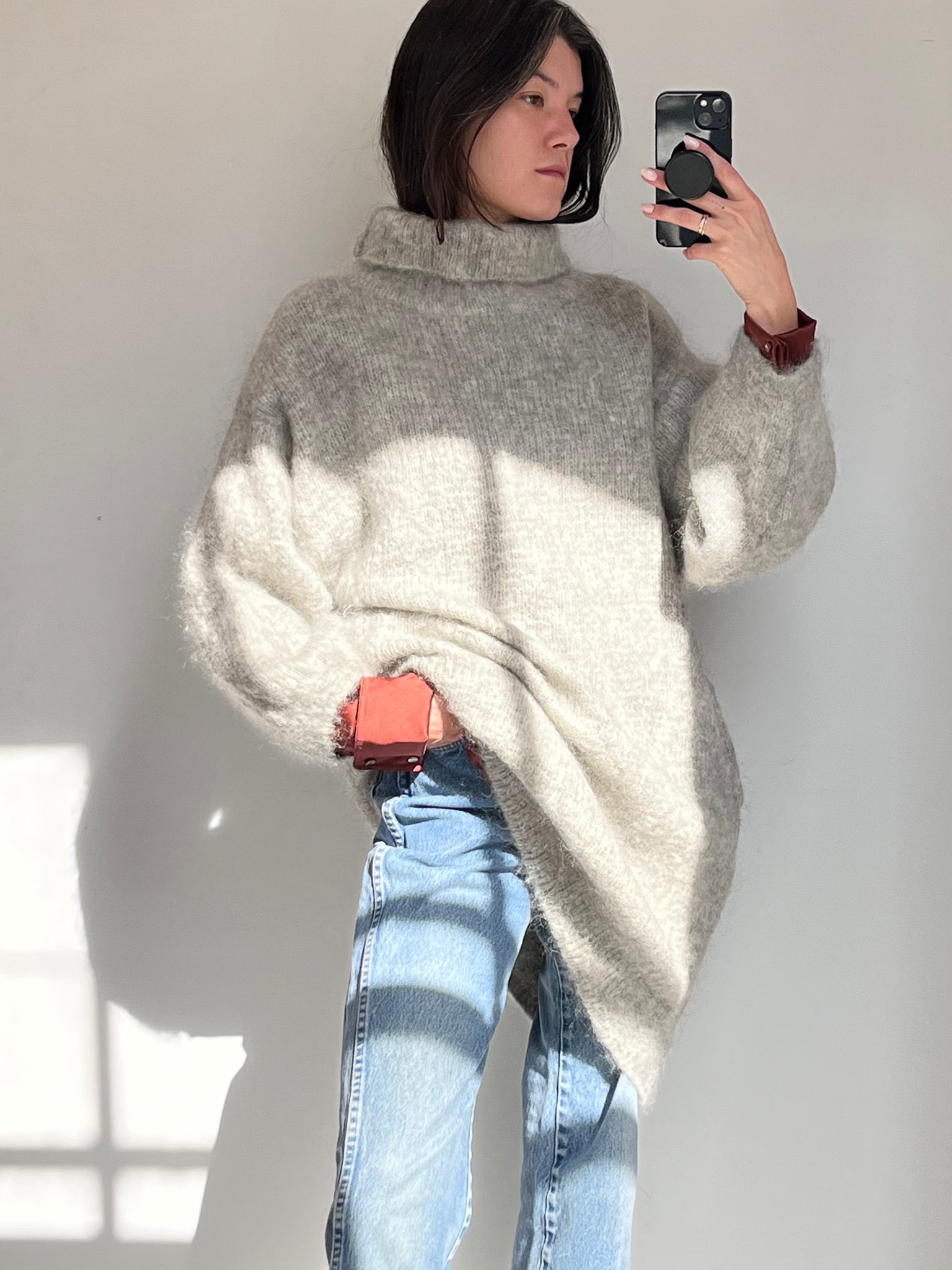 Mohair oversized turtleneck / dress