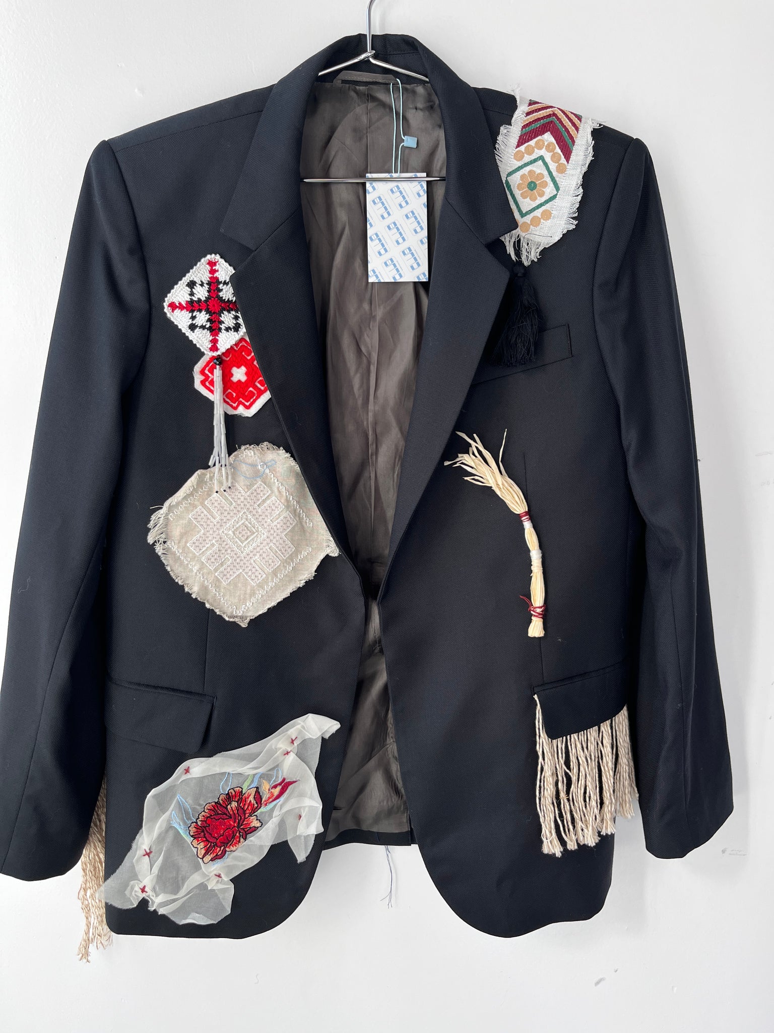 Ukrainian traditional weavework blazer