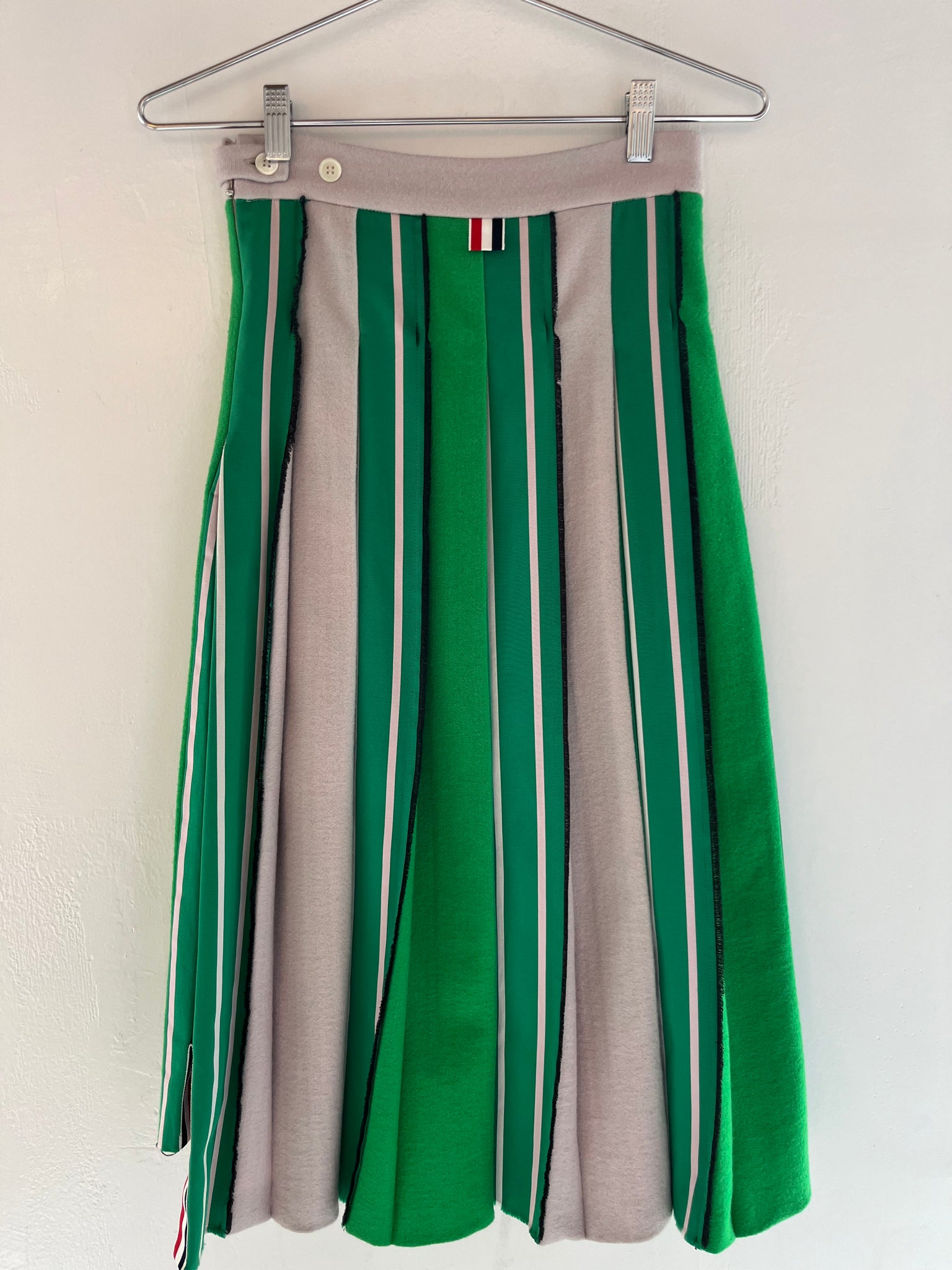 Thom Browne Green Knee-Length Skirt