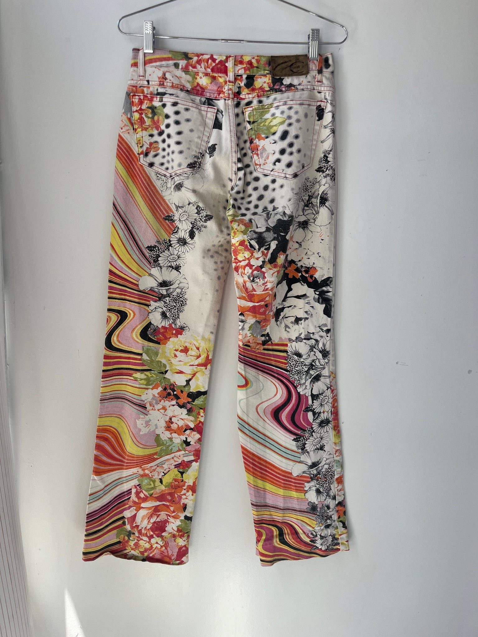 Just Cavalli sherbert printed denim