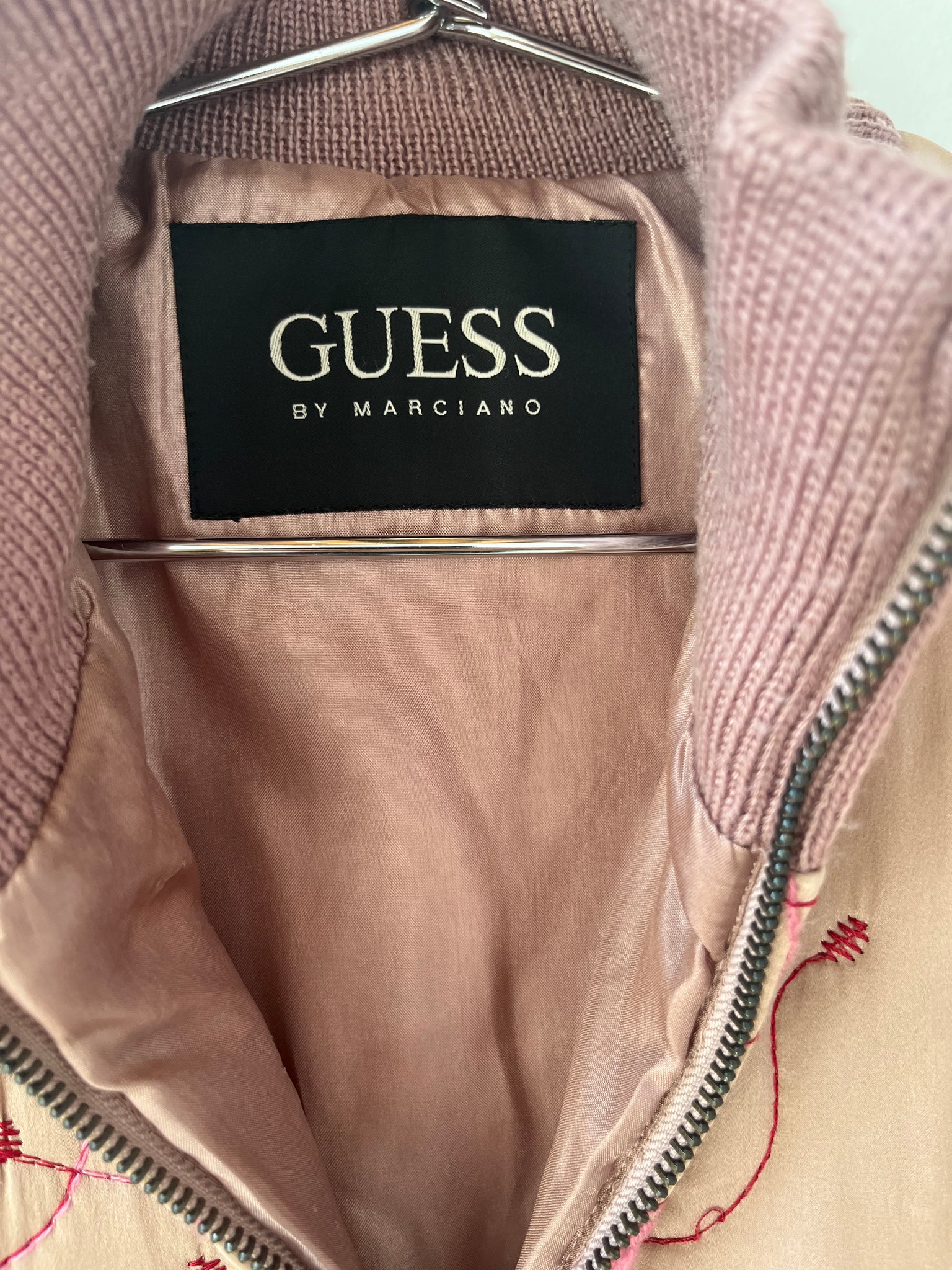 Guess silk embroidered bomber