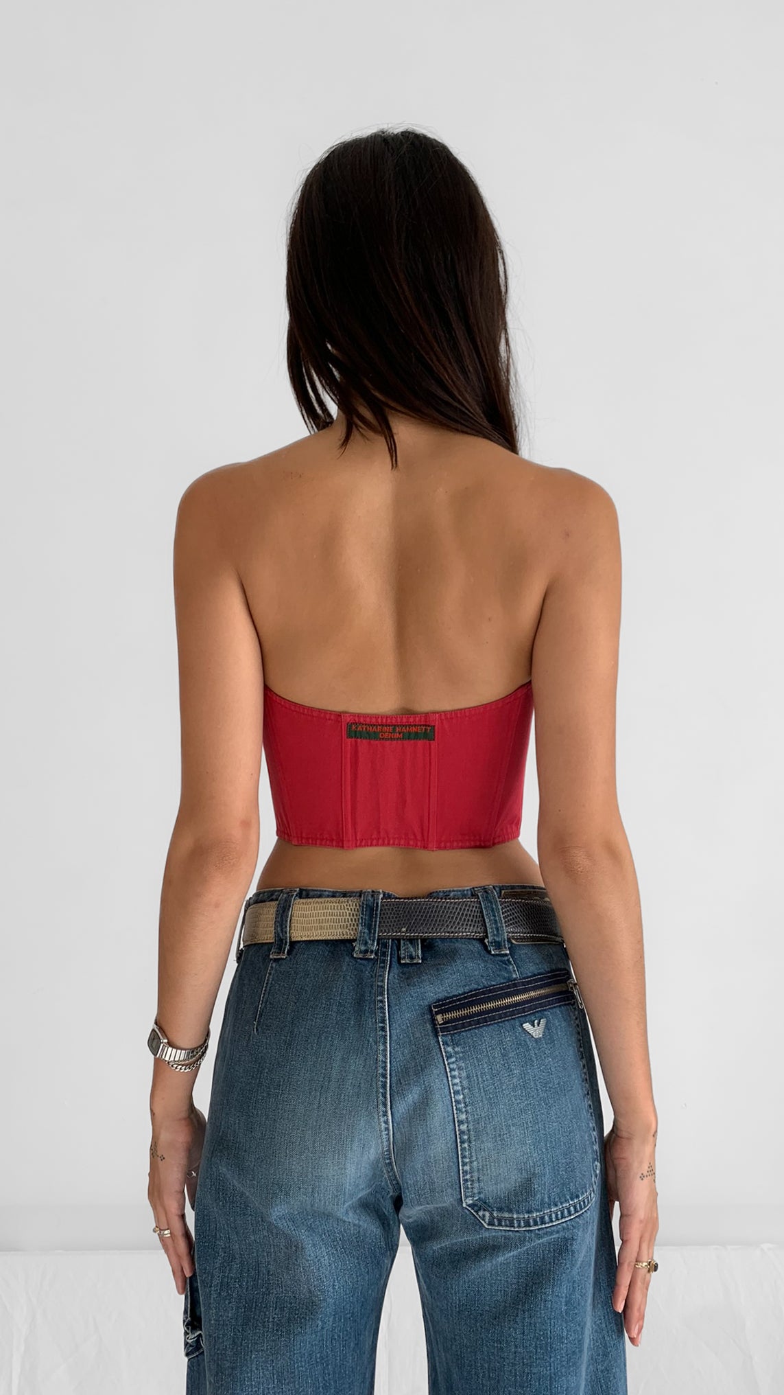 Katharine Hamnett Denim Bustier