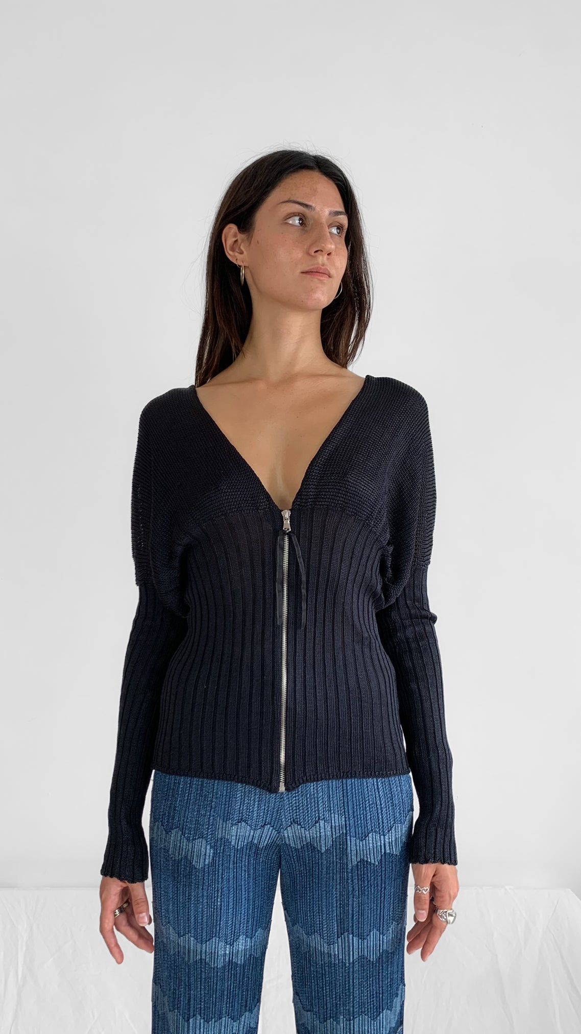 Max Mara Doleman Sleeve Silk Cardigan