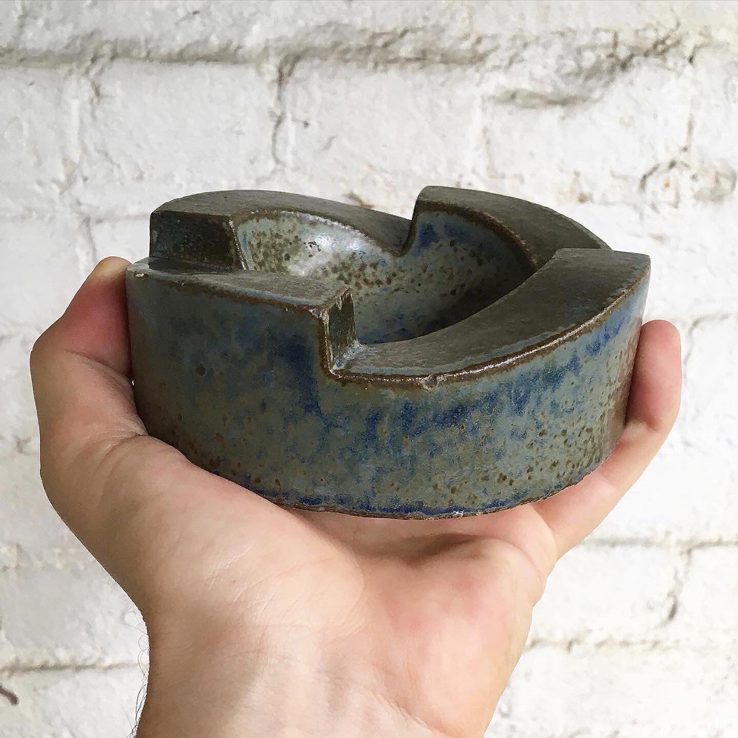 Bennington Potters Ceramic Ashtray Designed by Londa Weisman