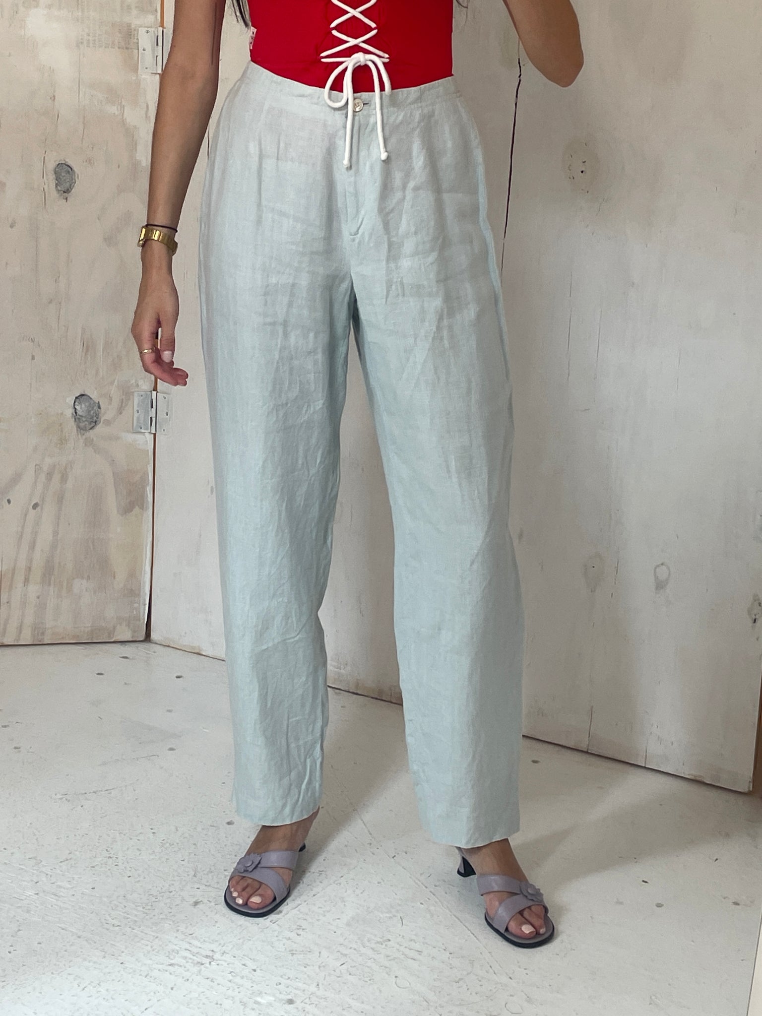 J Crew Linen Trousers