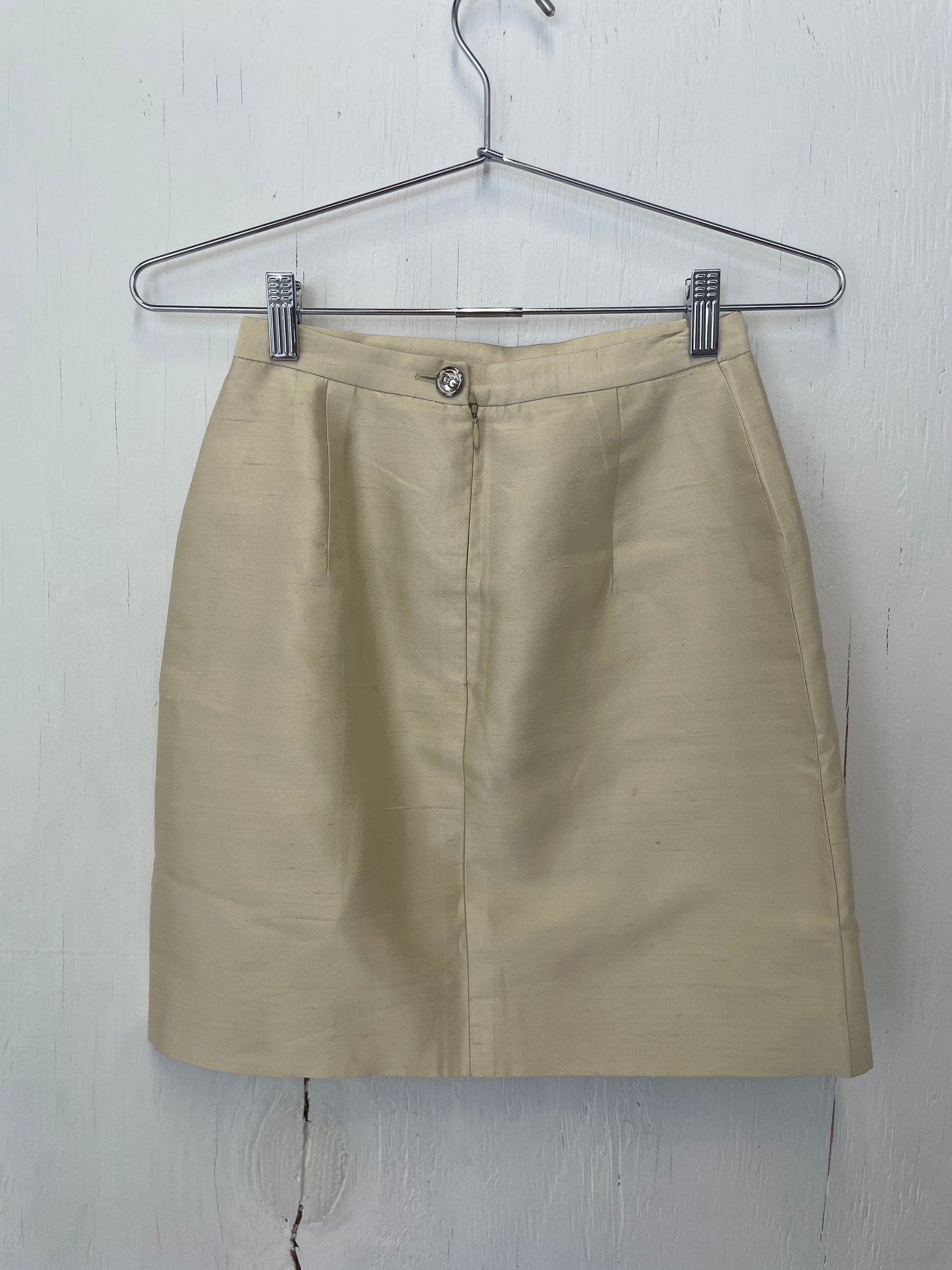 Dolce & Gabbana Raw Silk Skirt