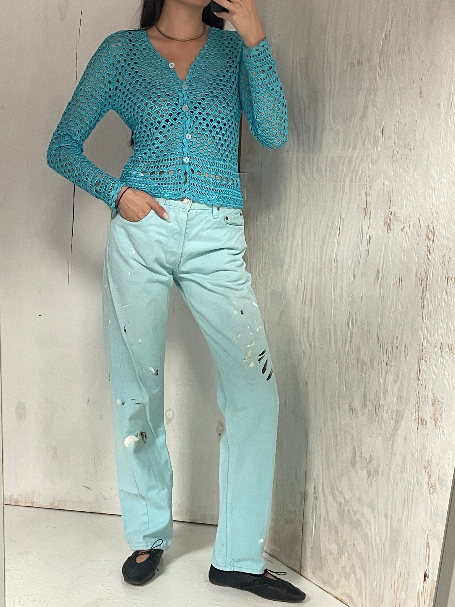 Vintage 501 Aqua Levi Jeans