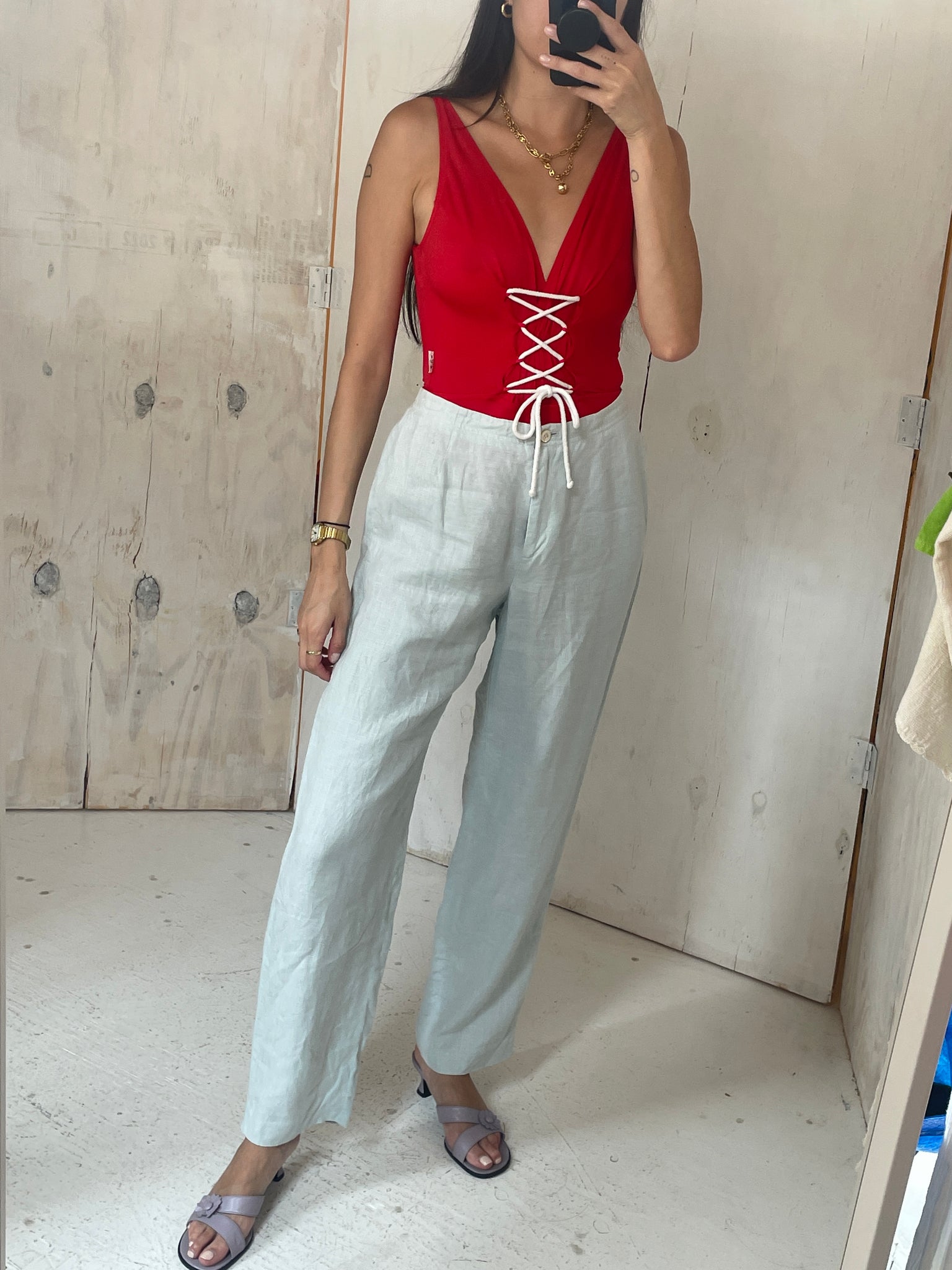 J Crew Linen Trousers