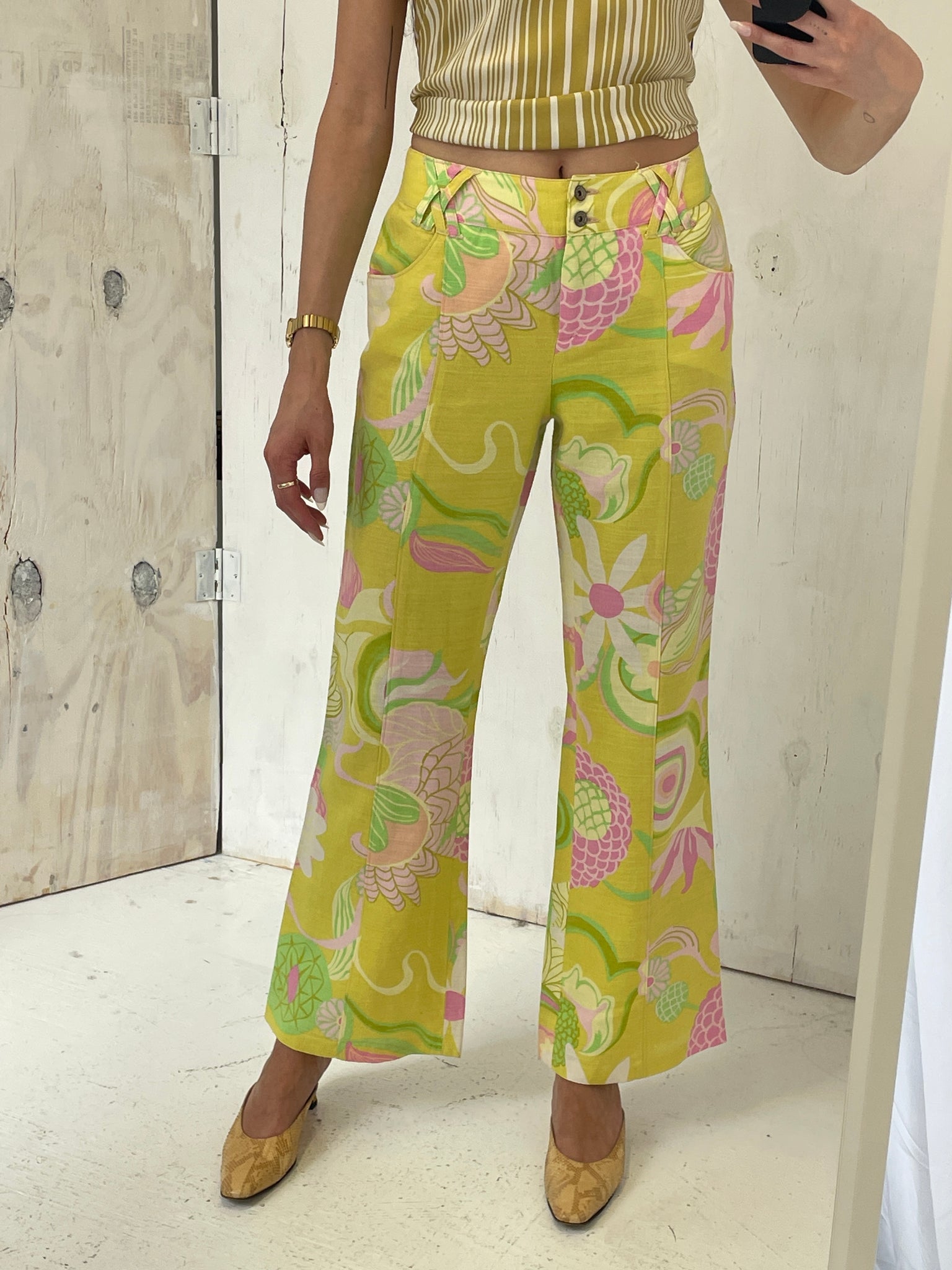 D&G Floral Linen Pant