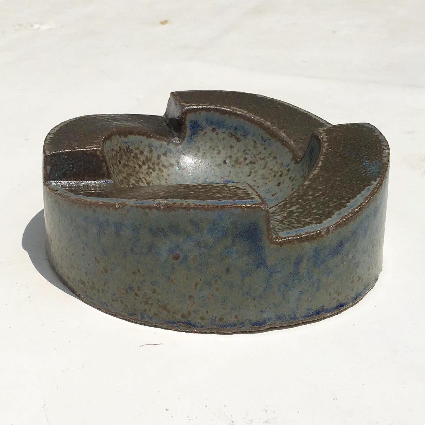 Bennington Potters Ceramic Ashtray Designed by Londa Weisman