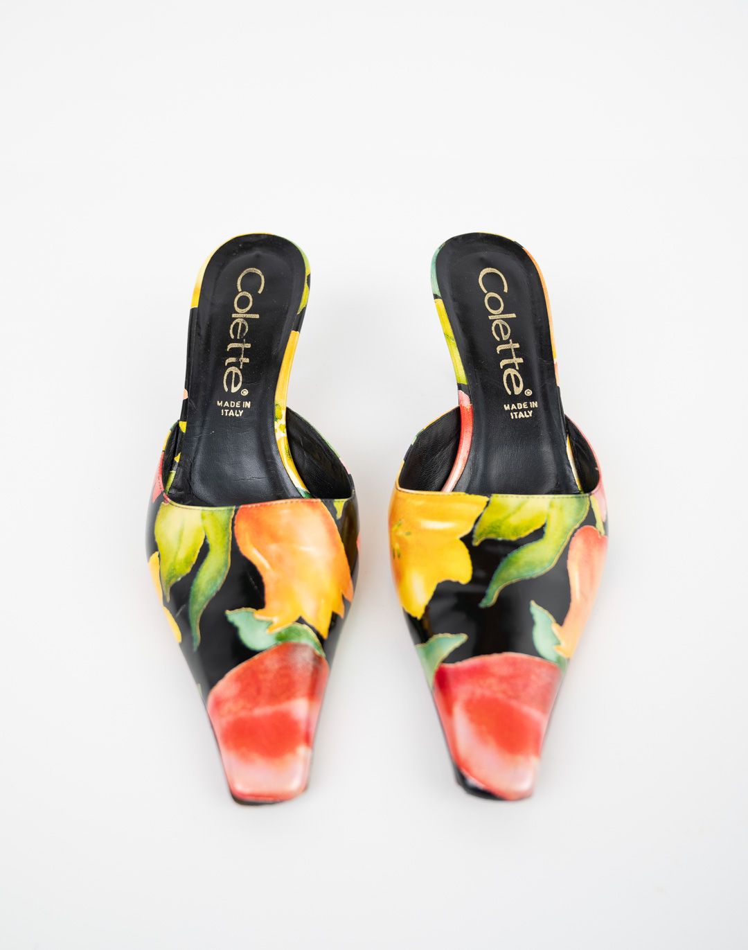 Colette Patent Leather Tulip Mules (38) - 3