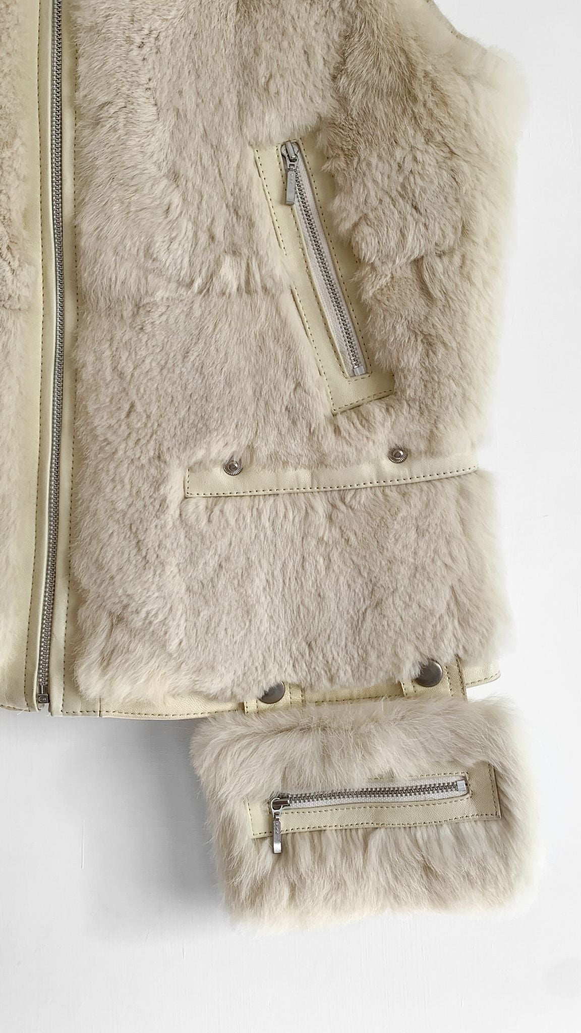 Maria di Ripabianca Rabbit Fur Vest - 3