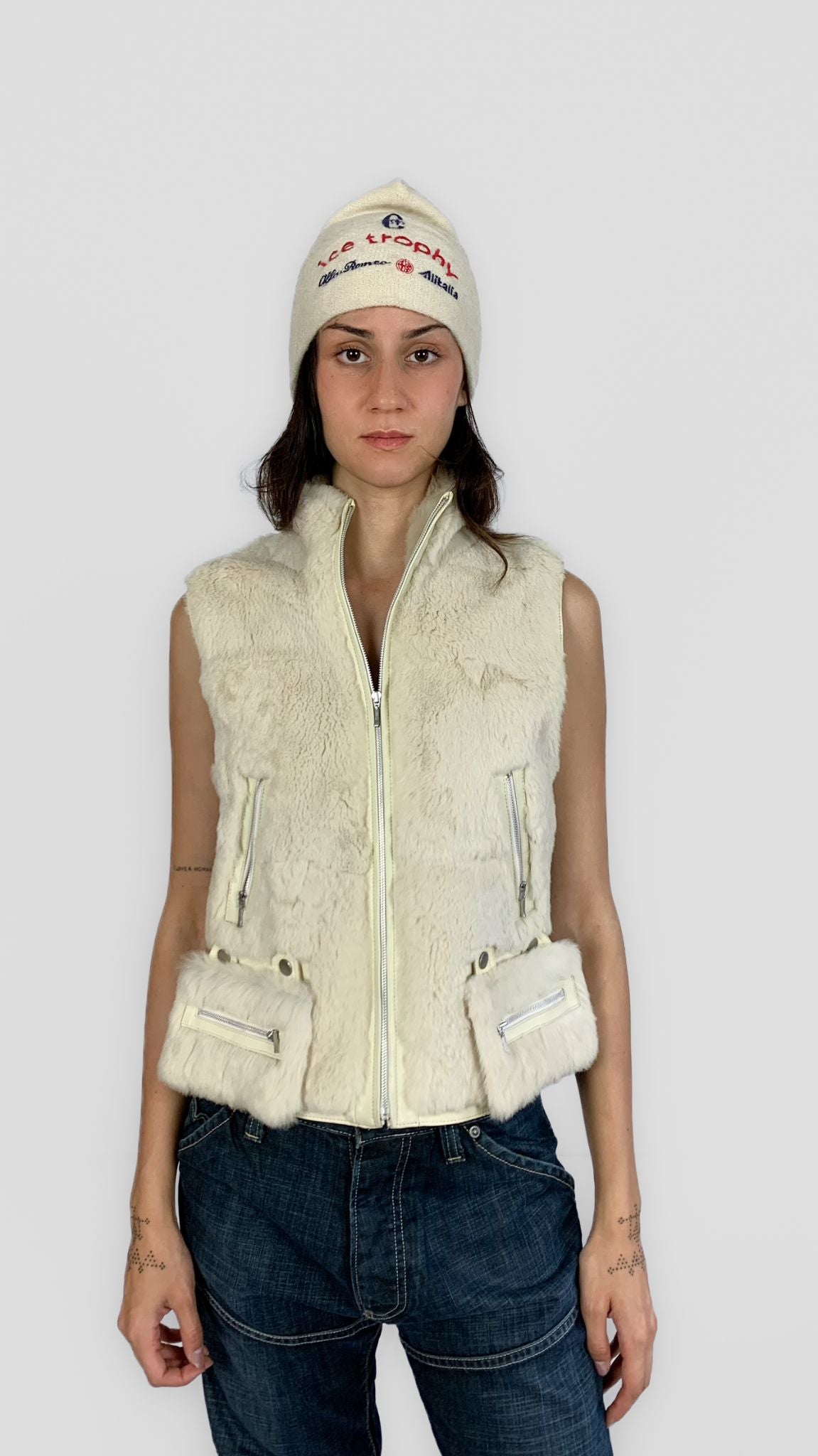 Maria di Ripabianca Rabbit Fur Vest - 2