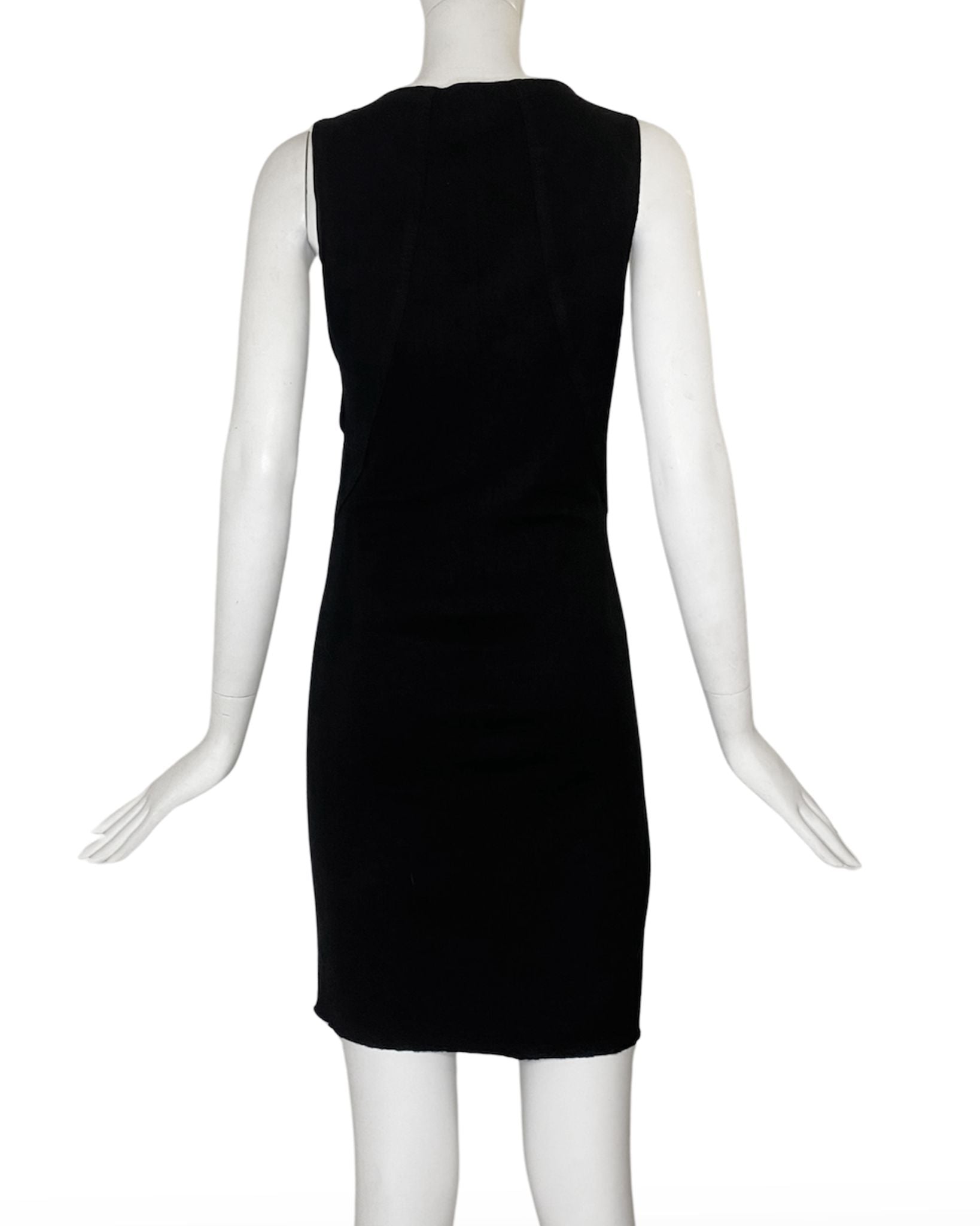 HELMUT LANG RUCH FRONT PANEL DRESS - 3