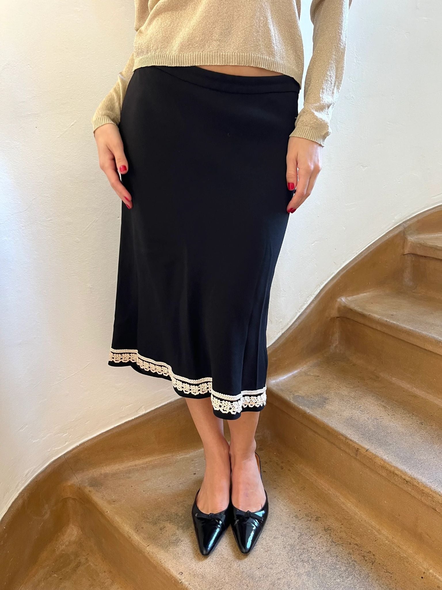 ANNA MOLINARI Embroidered Skirt - 1