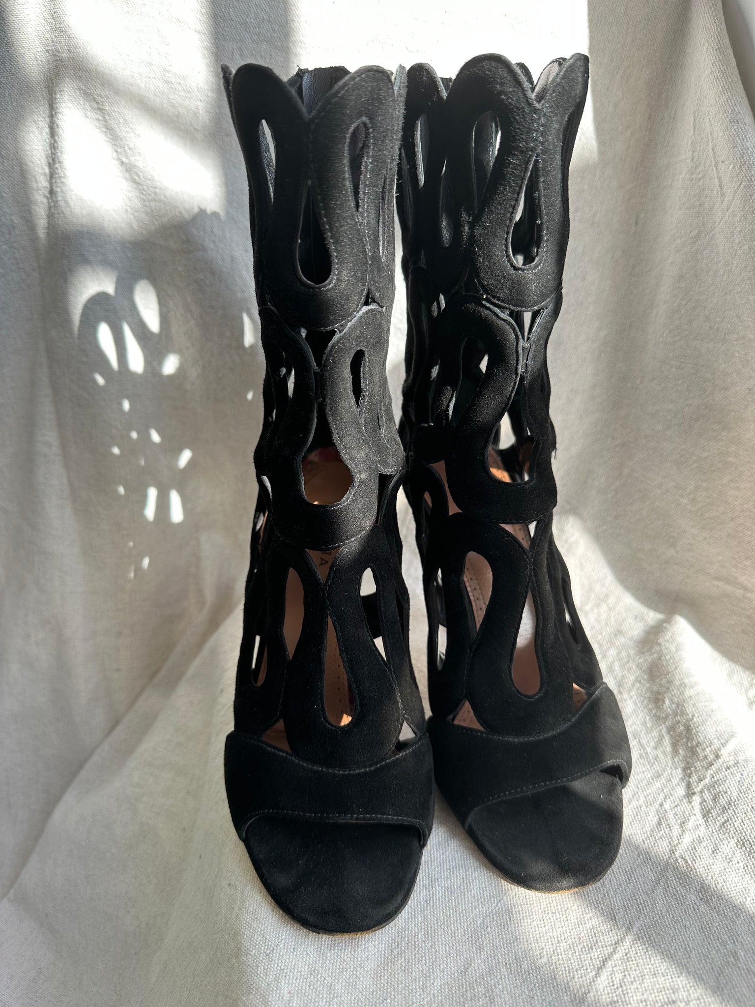 Alaia Suede Laser Cut Boot