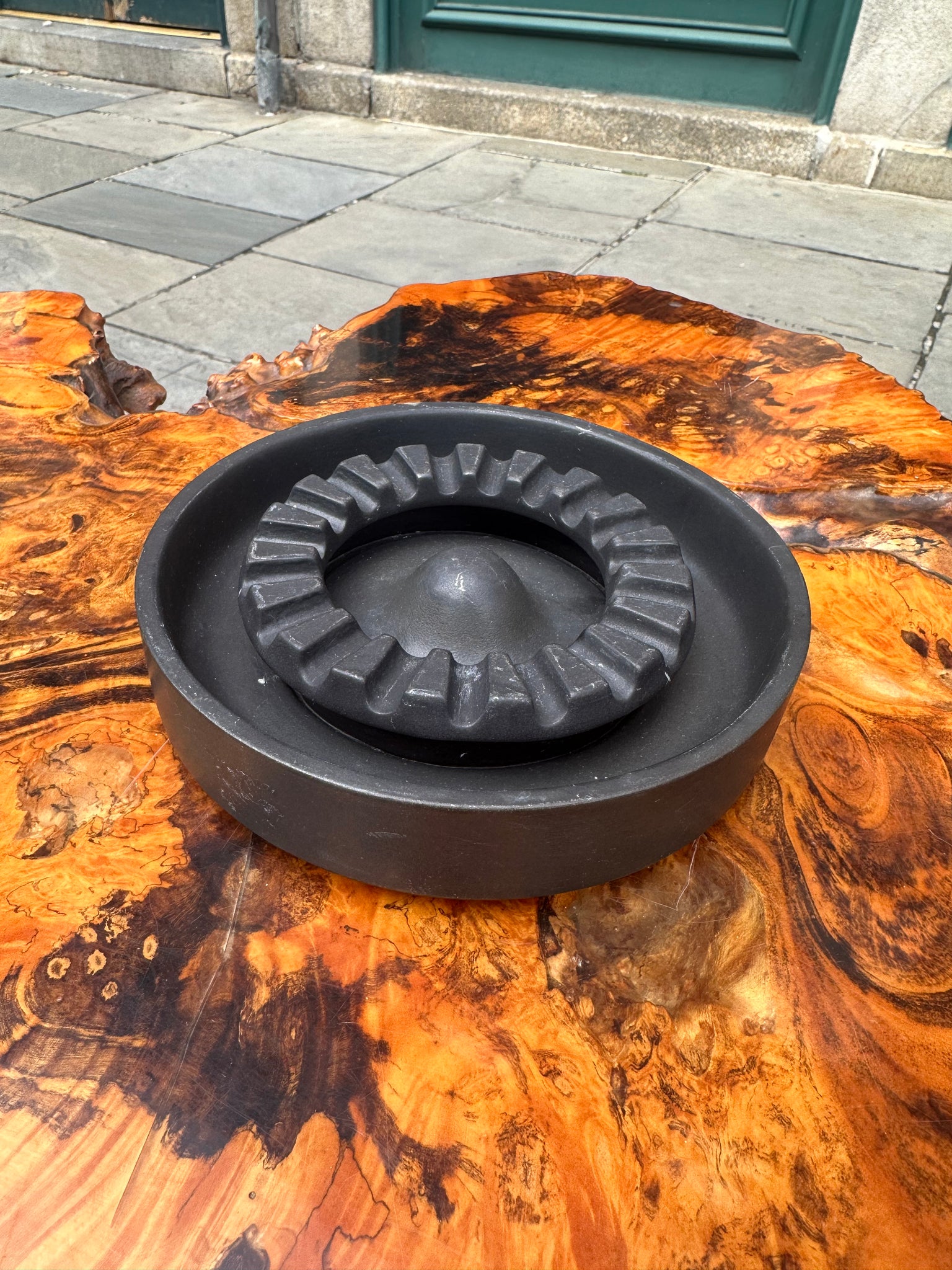 60s Benninton Potters Black Ashtray